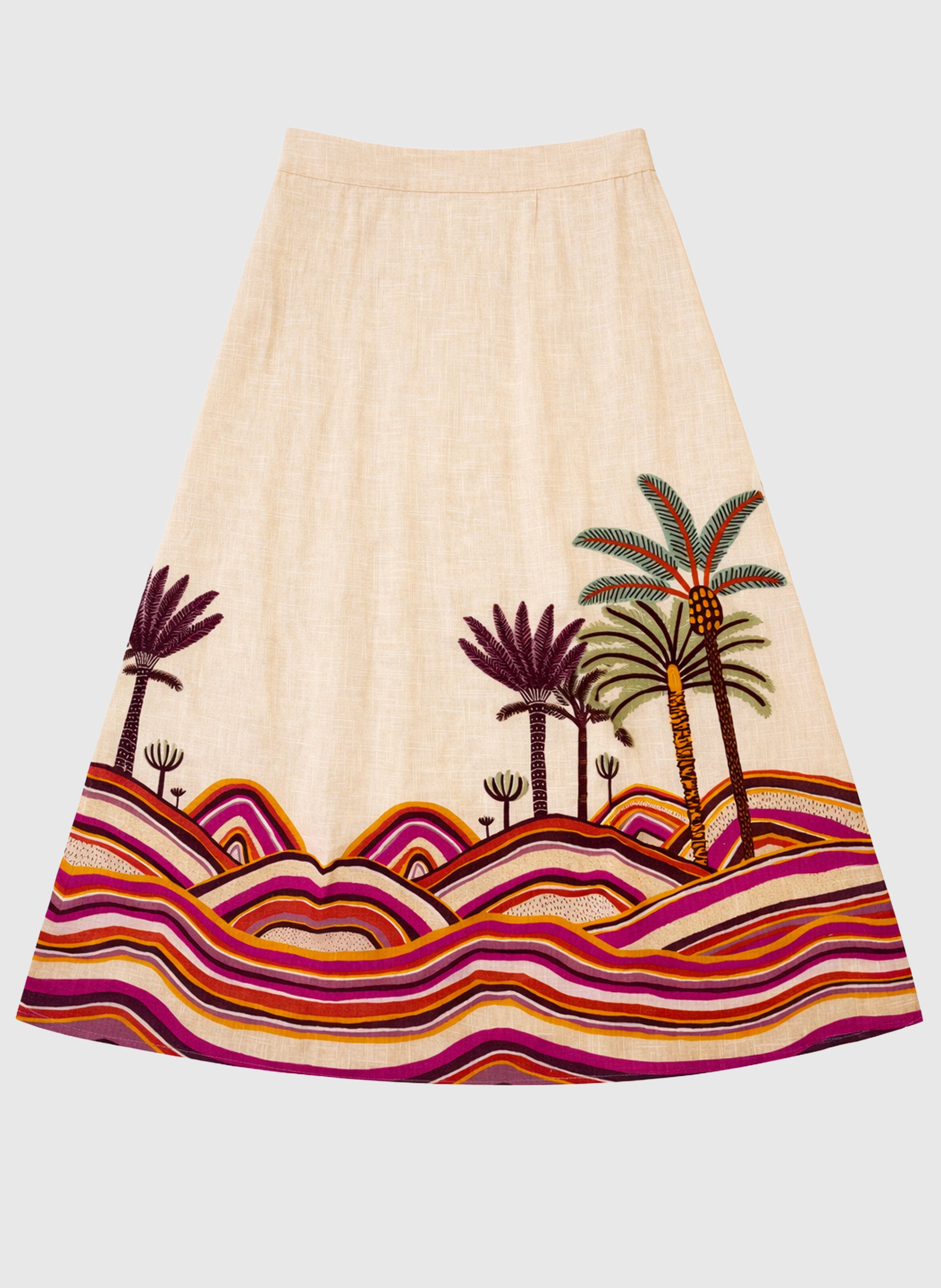 JUPE LONGUE RAMIRO palmyre rose