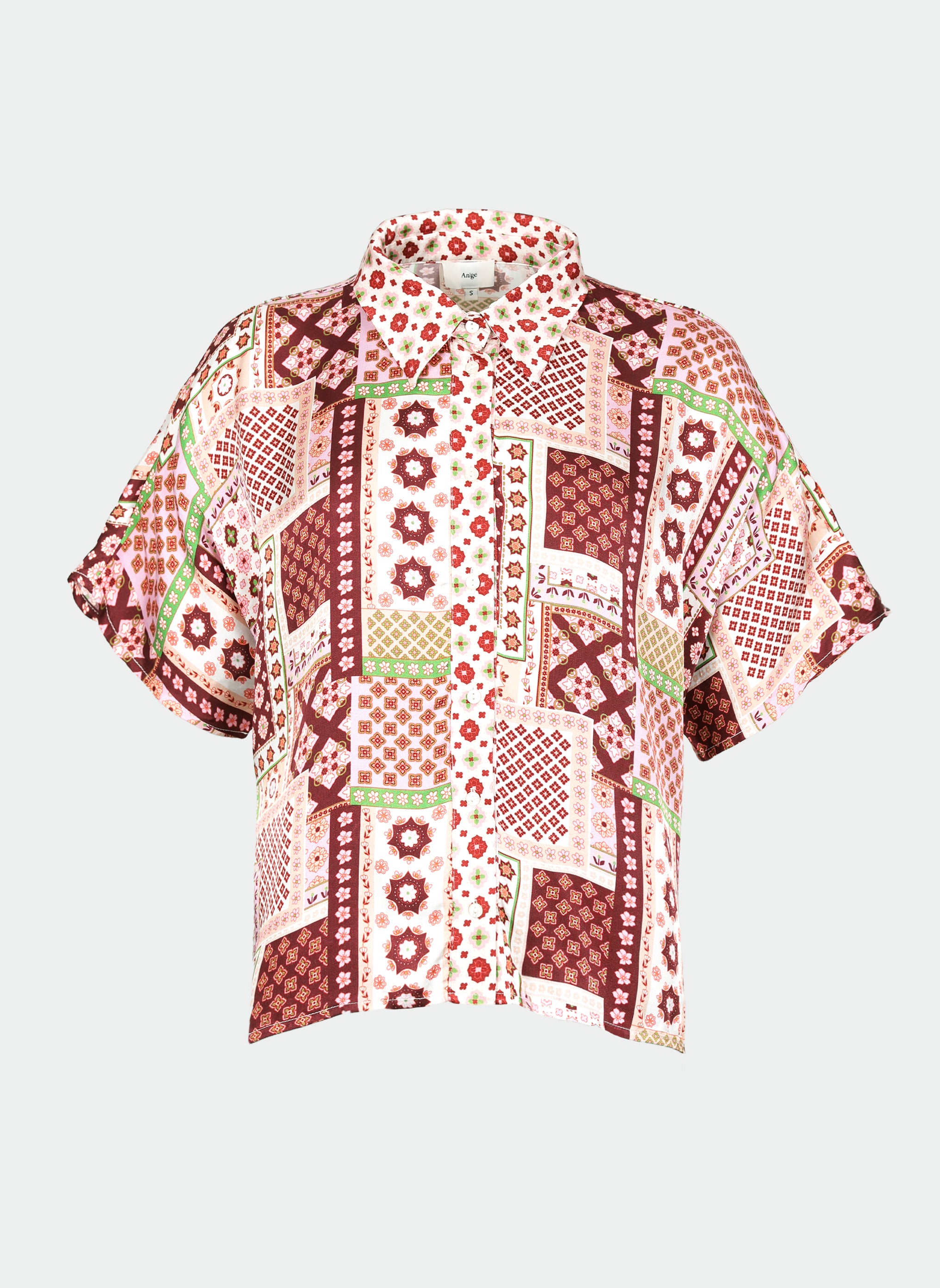 CHEMISE KAILA patchila bordeaux