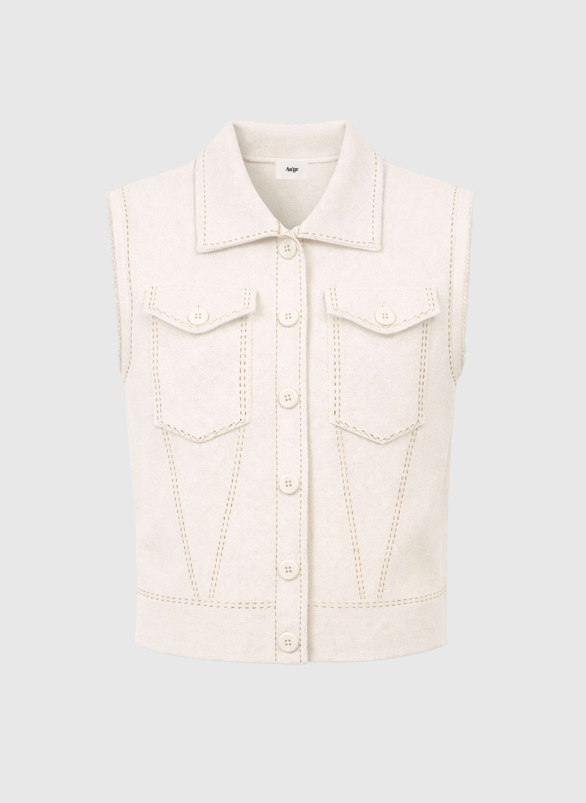 GILET LEWOODY ecru