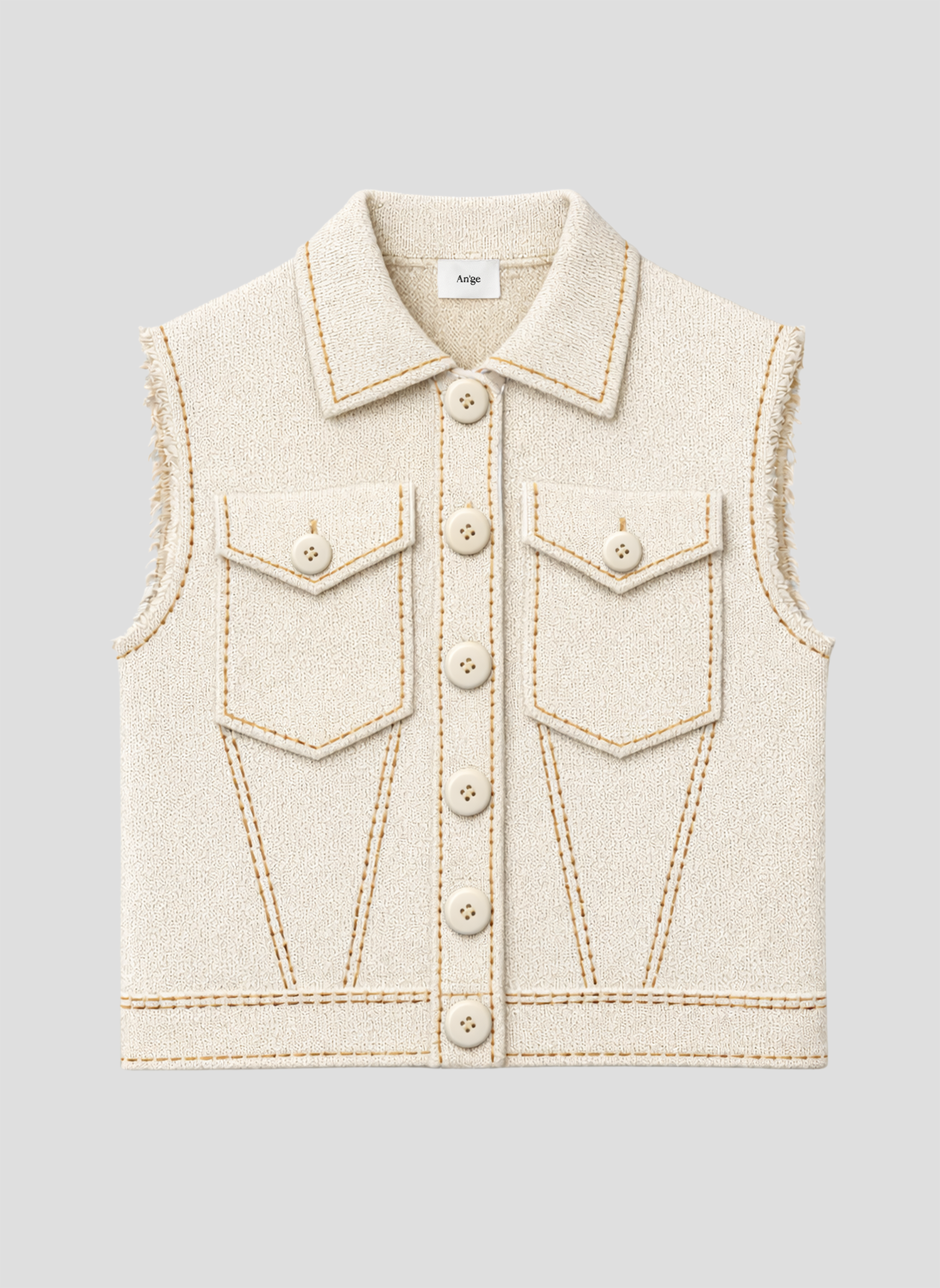 GILET LEWOODY ecru