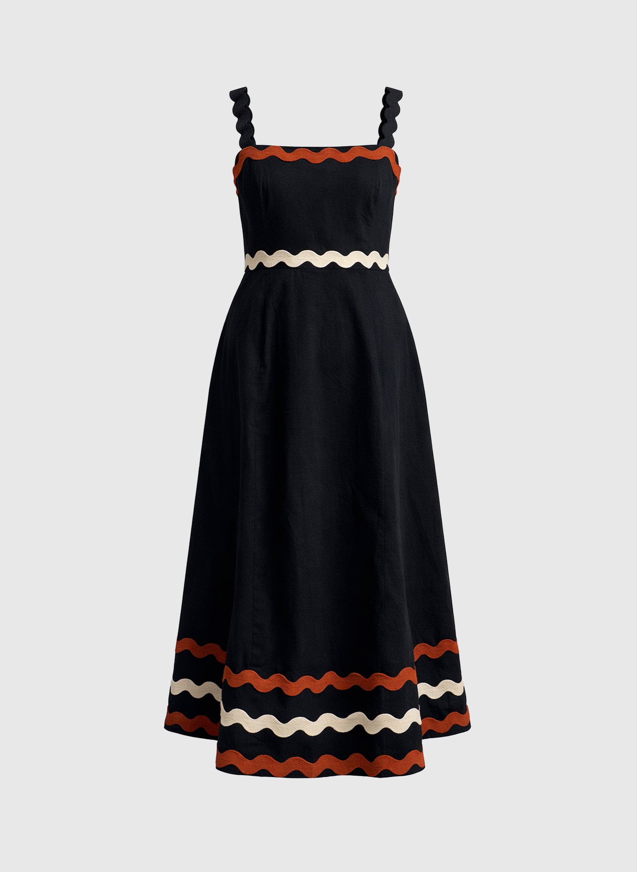 ROBE LONGUE OVALENTIN noir