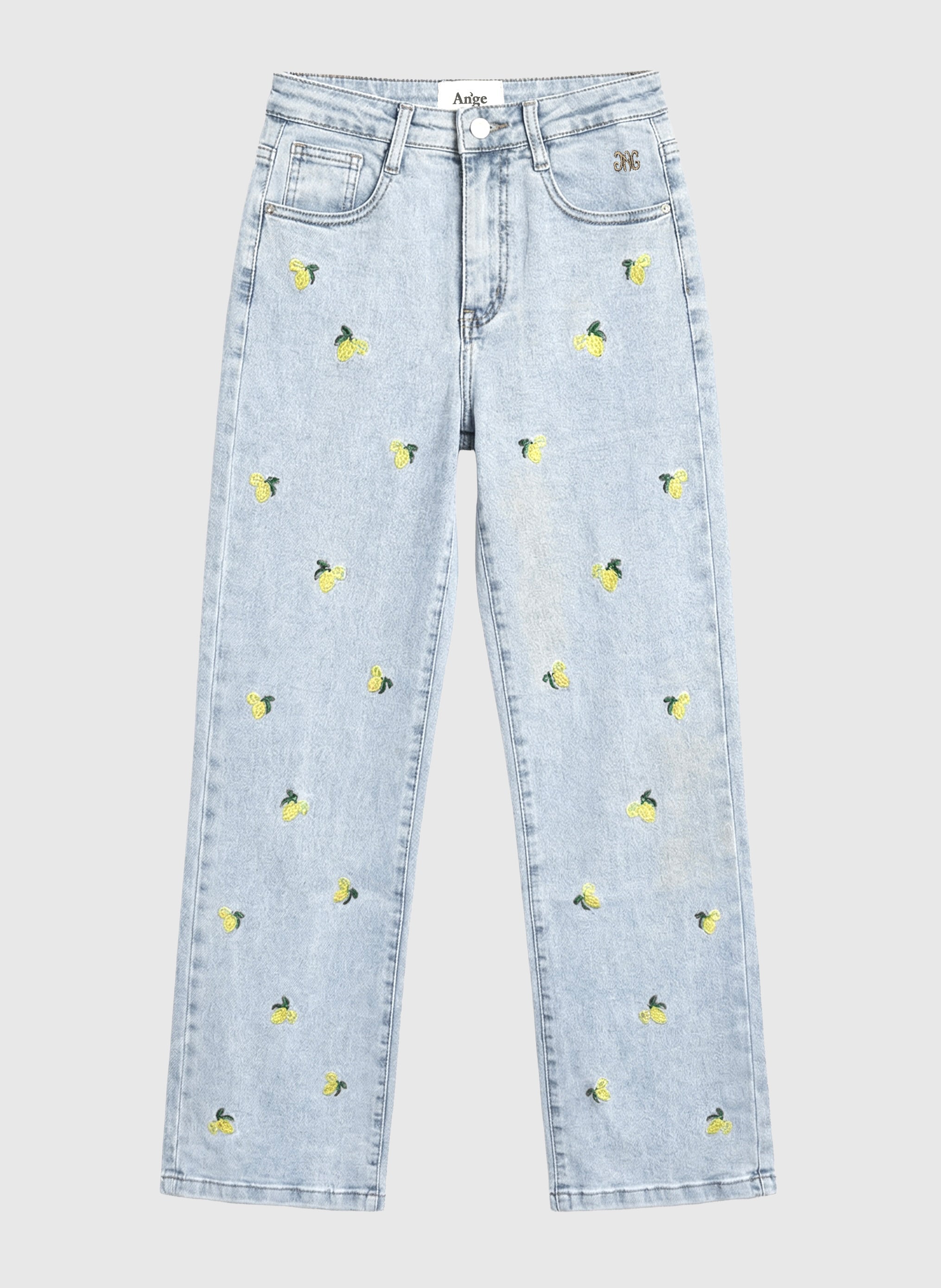 PANTALON PICITRON JEAN bleu clair