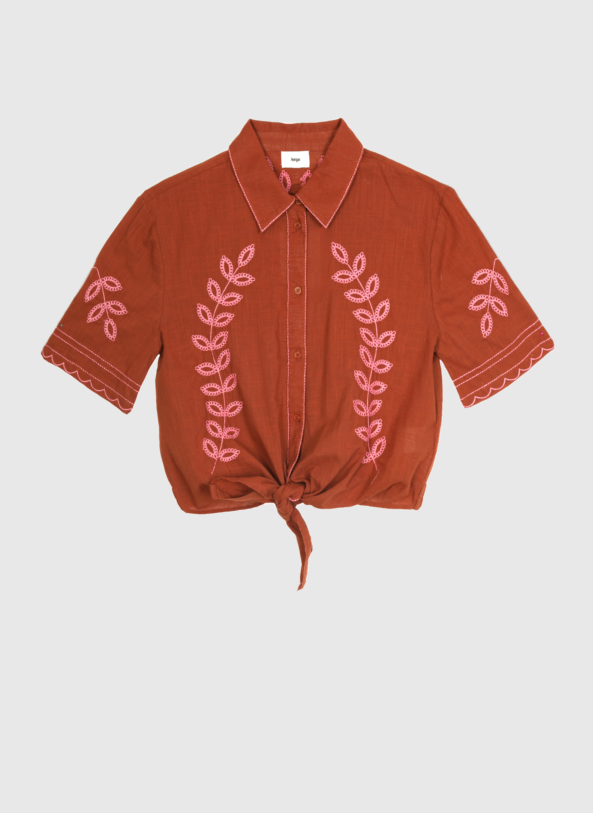 CHEMISE SILONA caramel