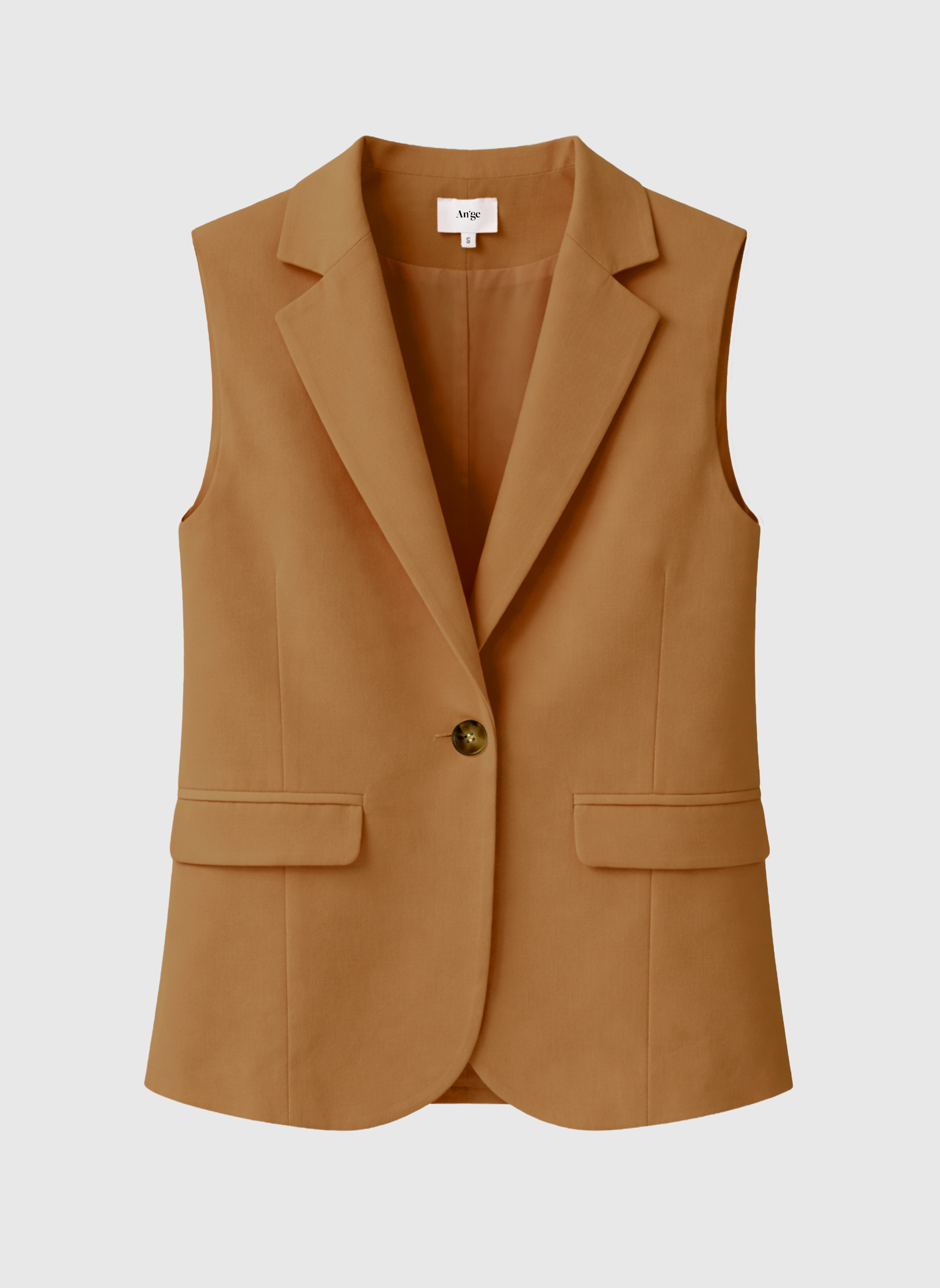 VESTE SANS MANCHES ZAKARITA daim