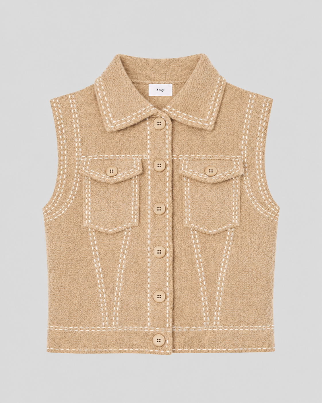 GILET LEWAYNE biscuit