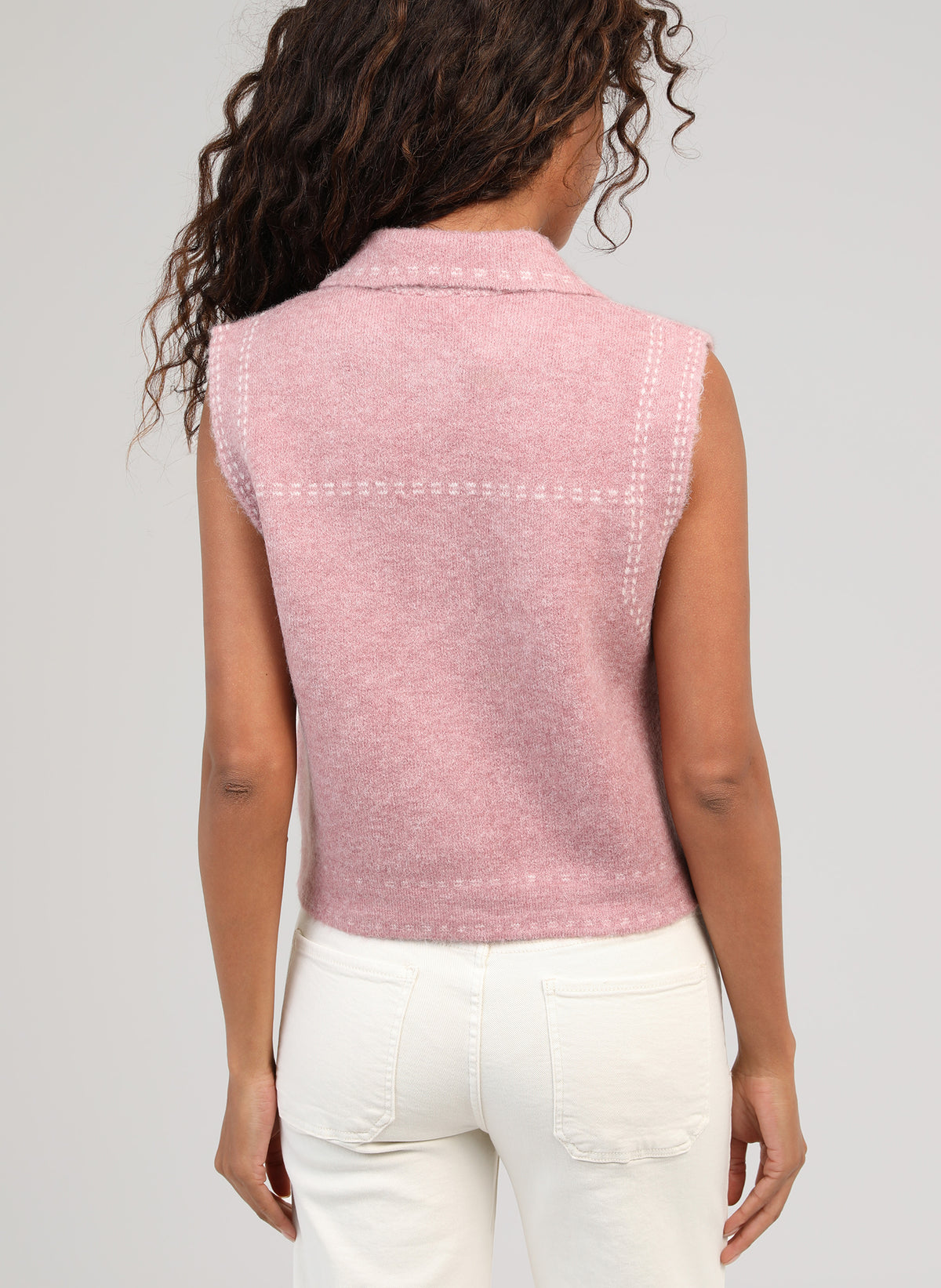 GILET LEWAYNE vieux rose