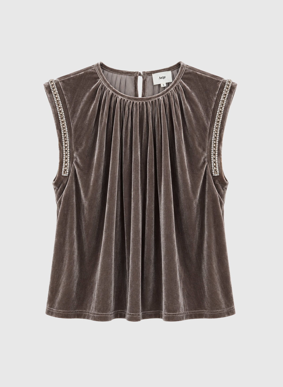 AMELINA TANK TOP, silver