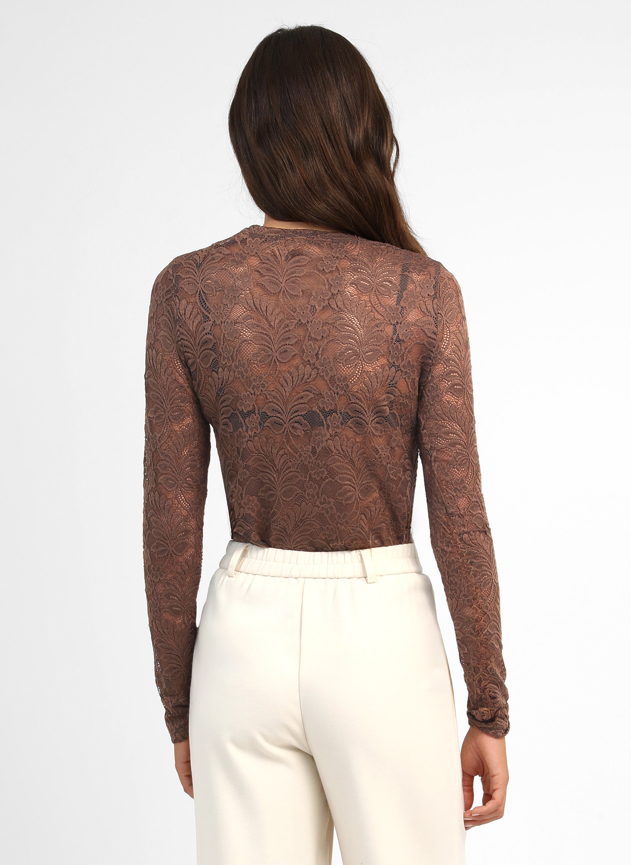 TEE-SHIRT ALEZANA marron