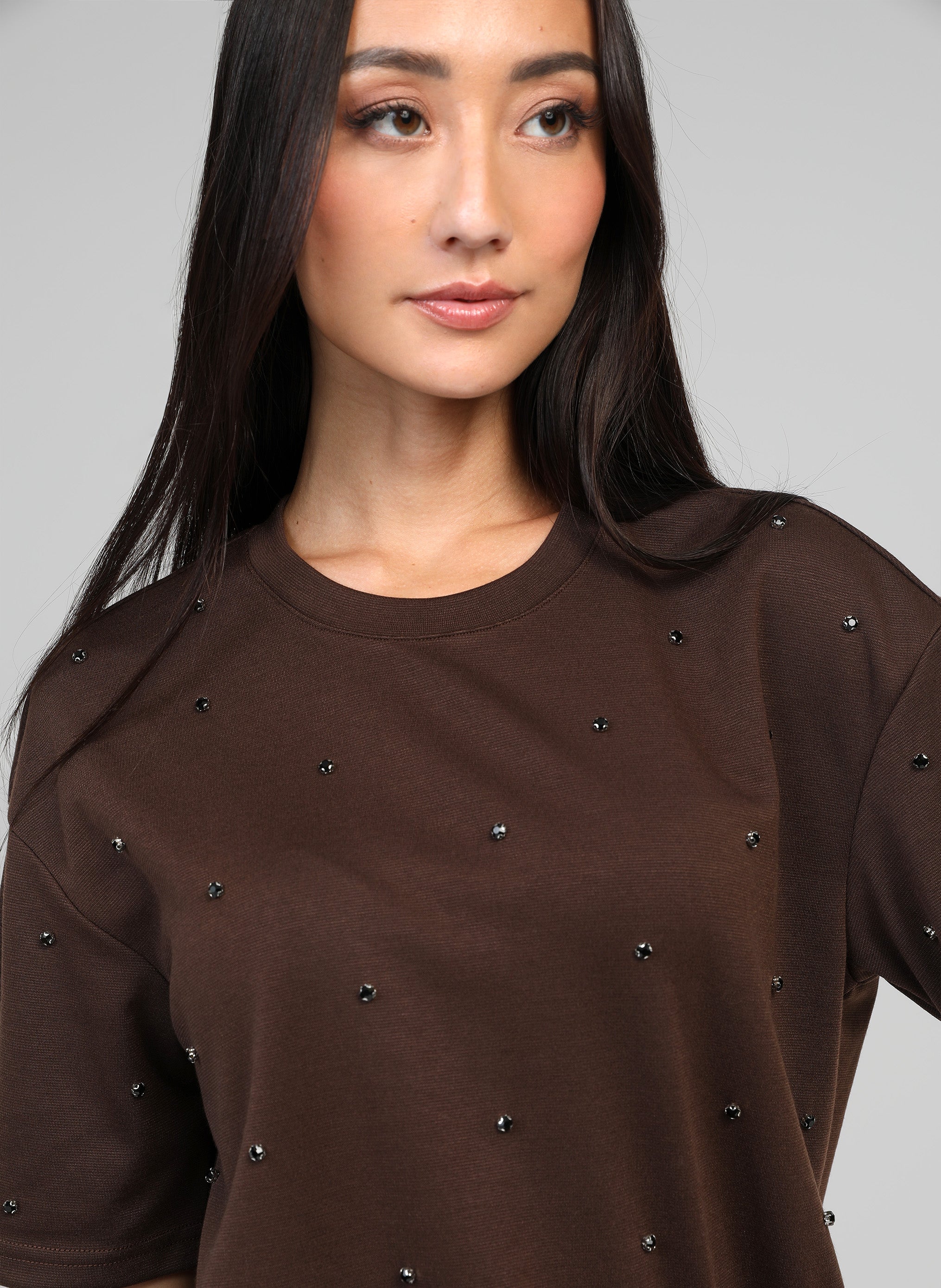 T-SHIRT ALIARA marron