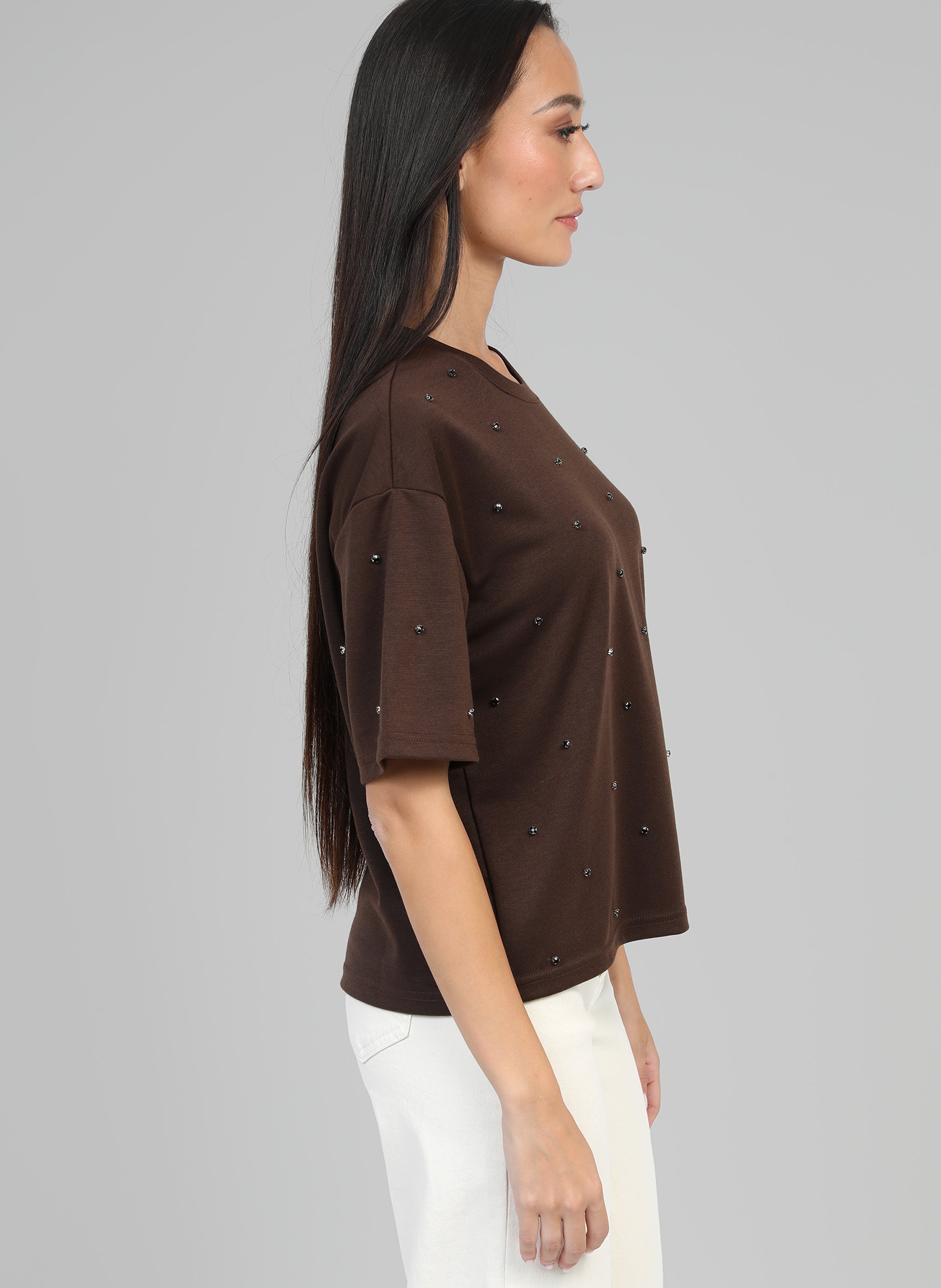 T-SHIRT ALIARA brown