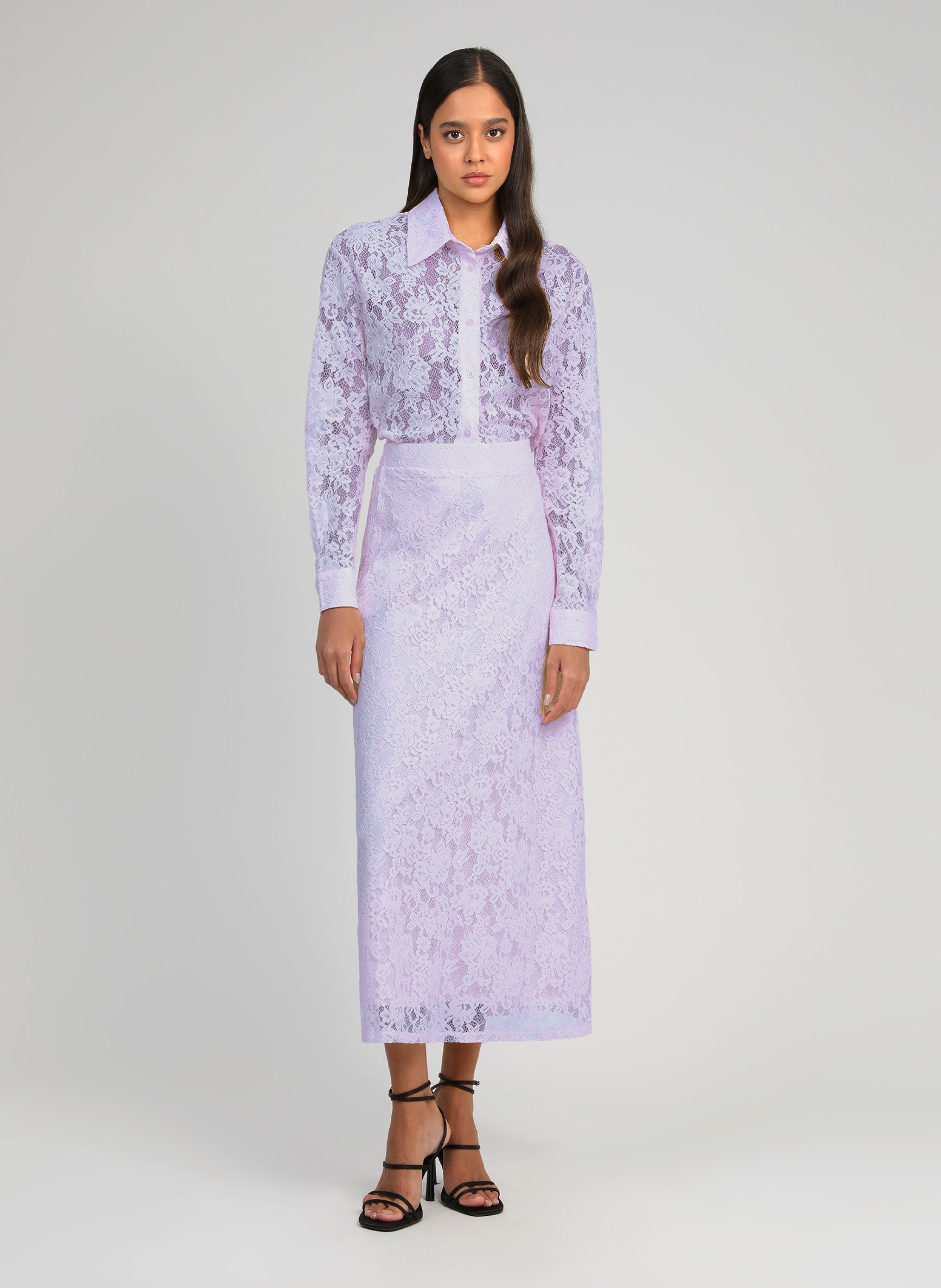 CHEMISE AMOLINA parme