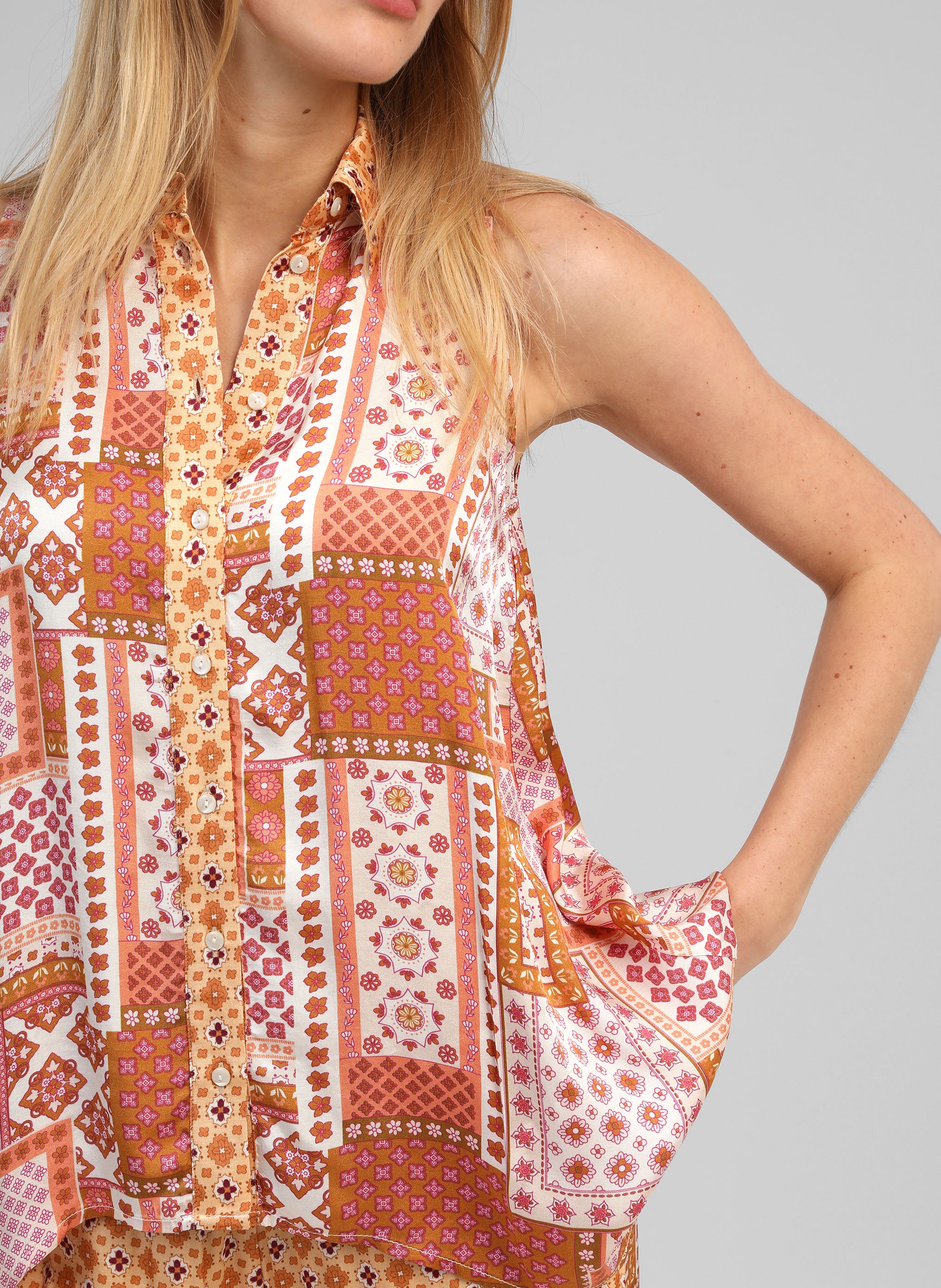 CHEMISE KLARISSA patchila ocre