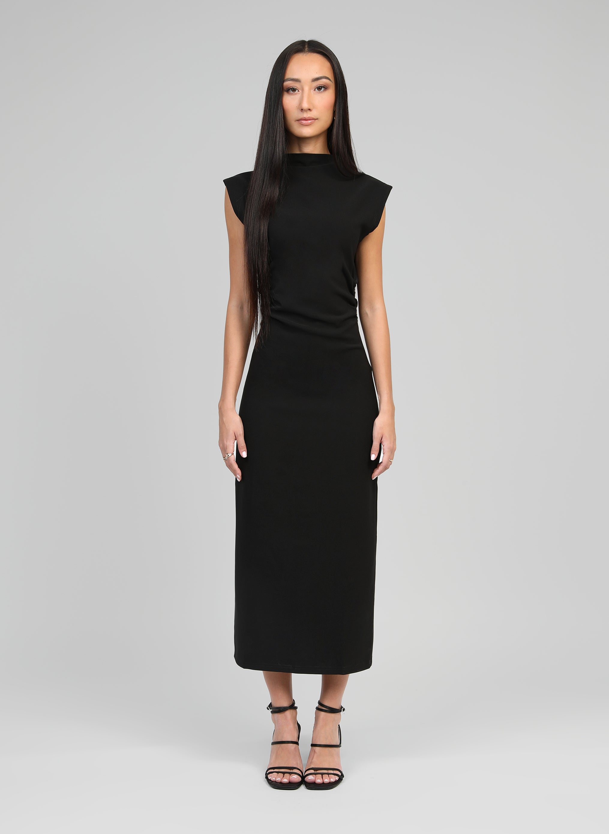 ELODIA MIDI DRESS black