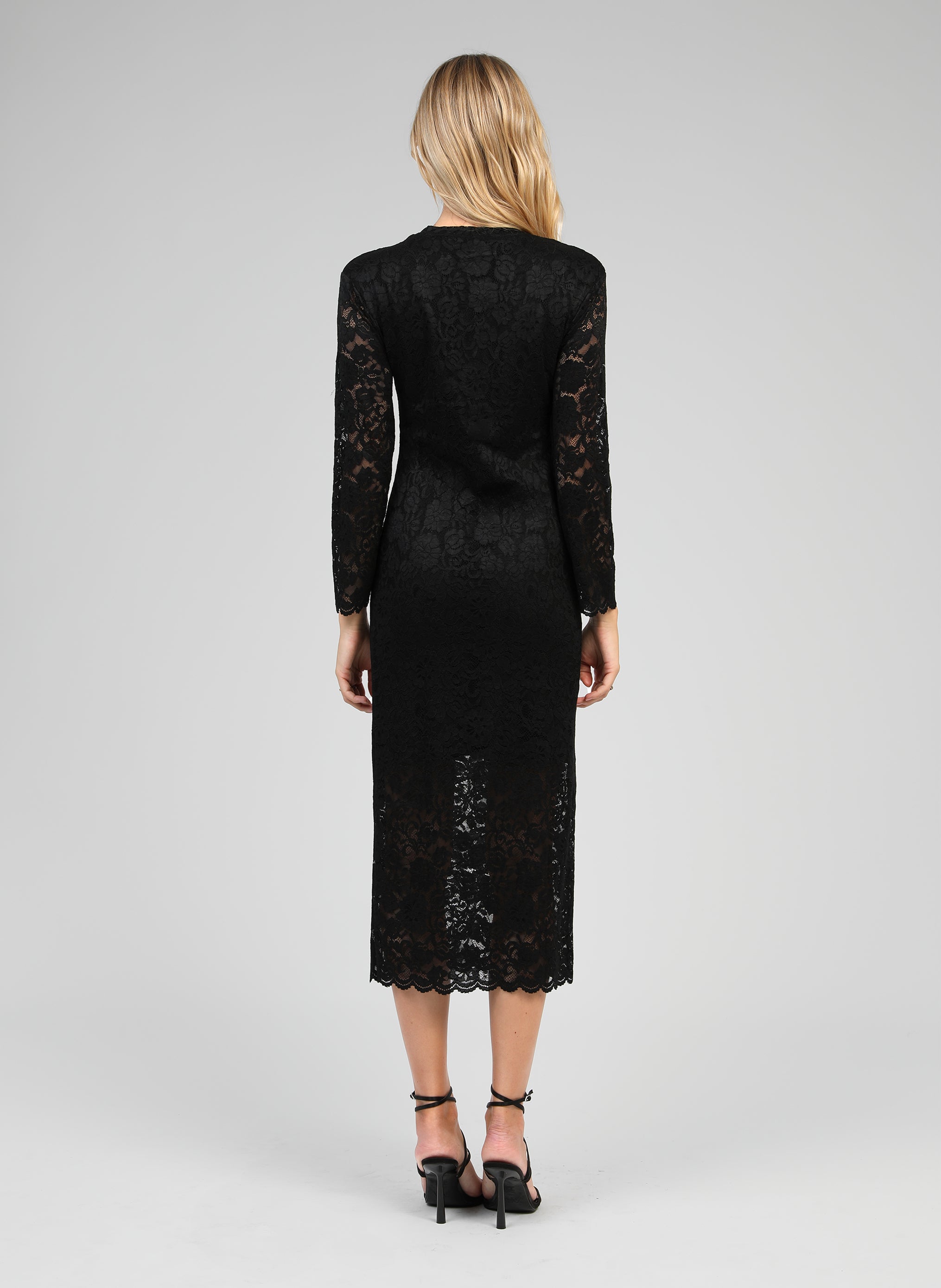 ROBE MIDI EMALIE noir