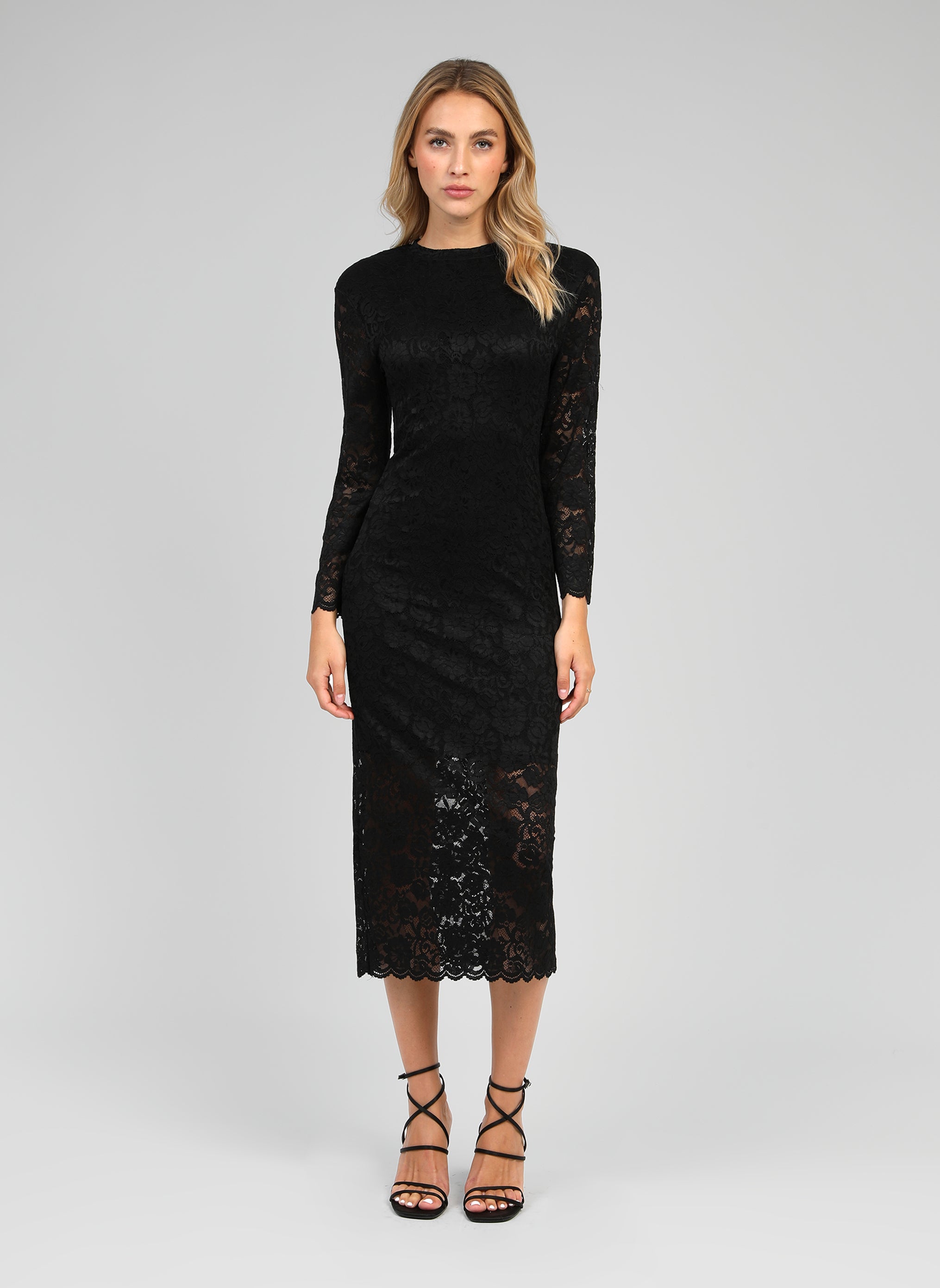 ROBE MIDI EMALIE noir