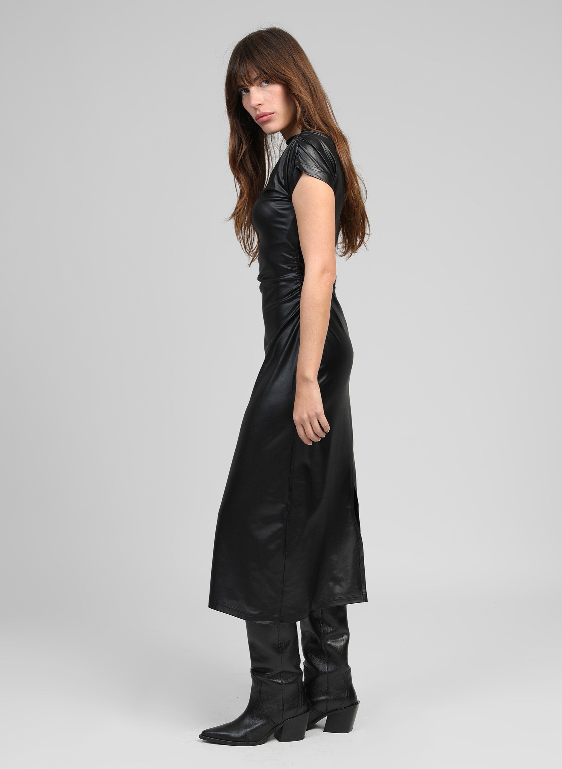 ROBE LONGUE ENOLIA noir