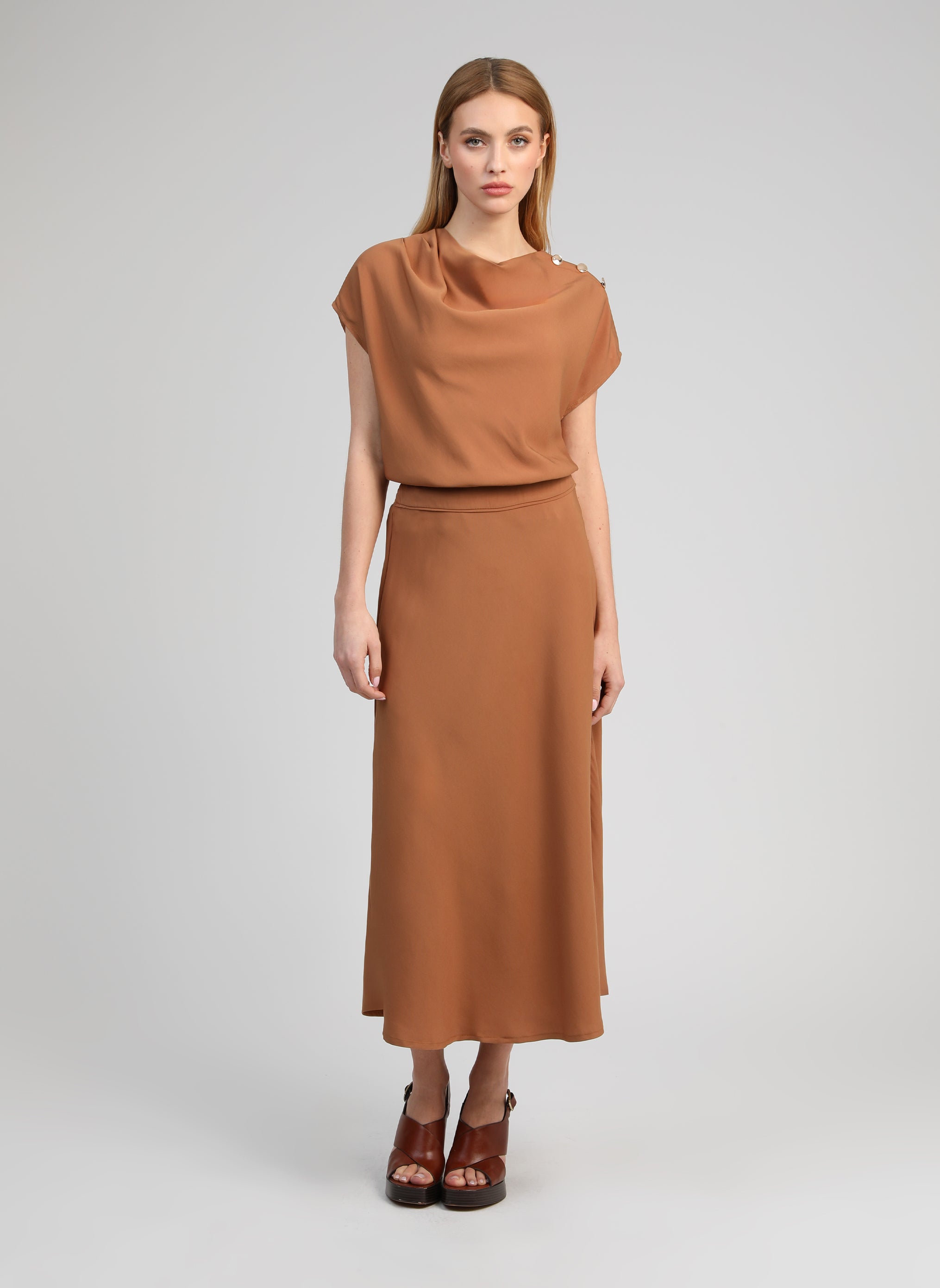 JUPE MIDI GABITA daim