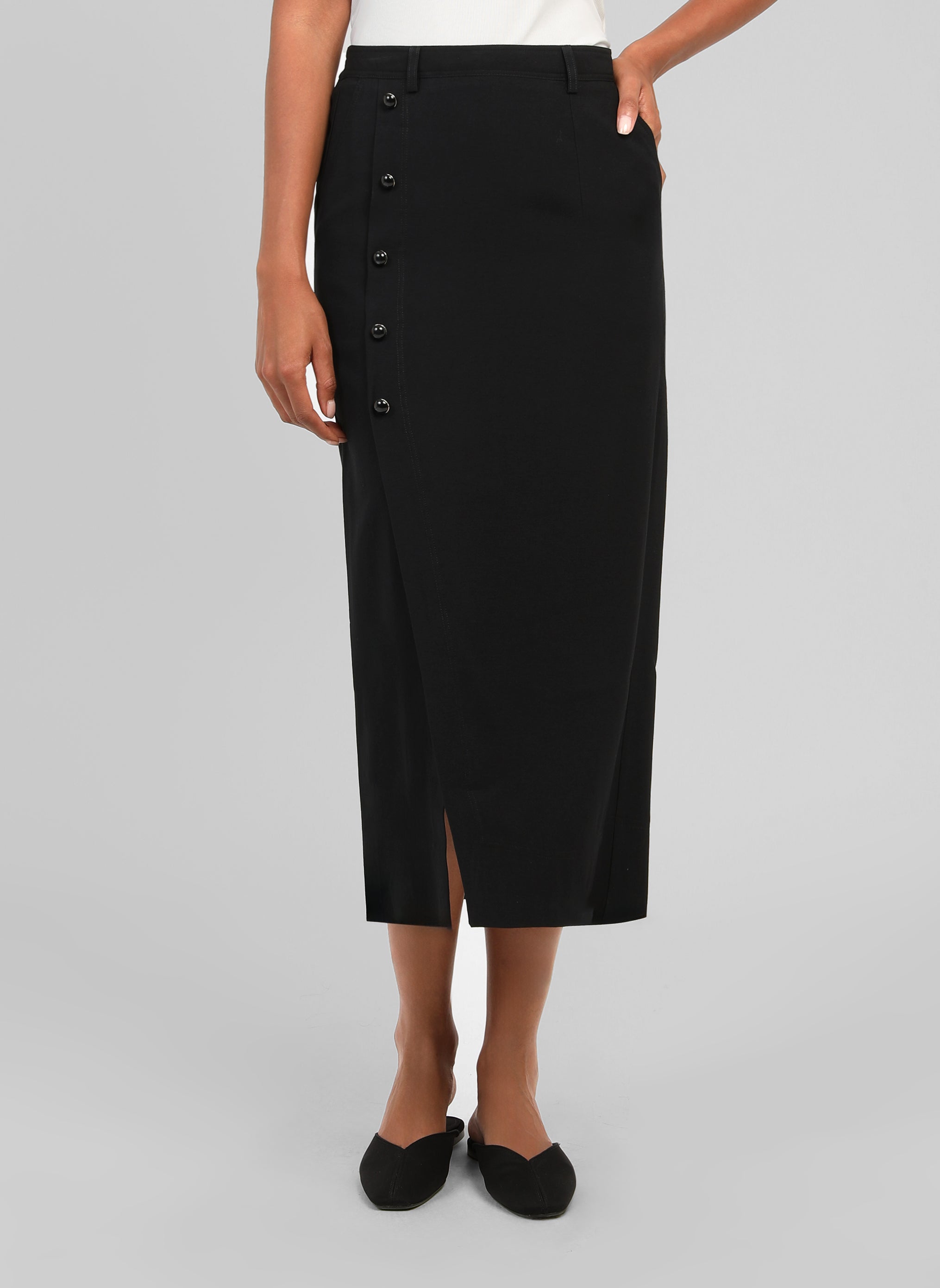 JUPE MIDI GAELLA noir