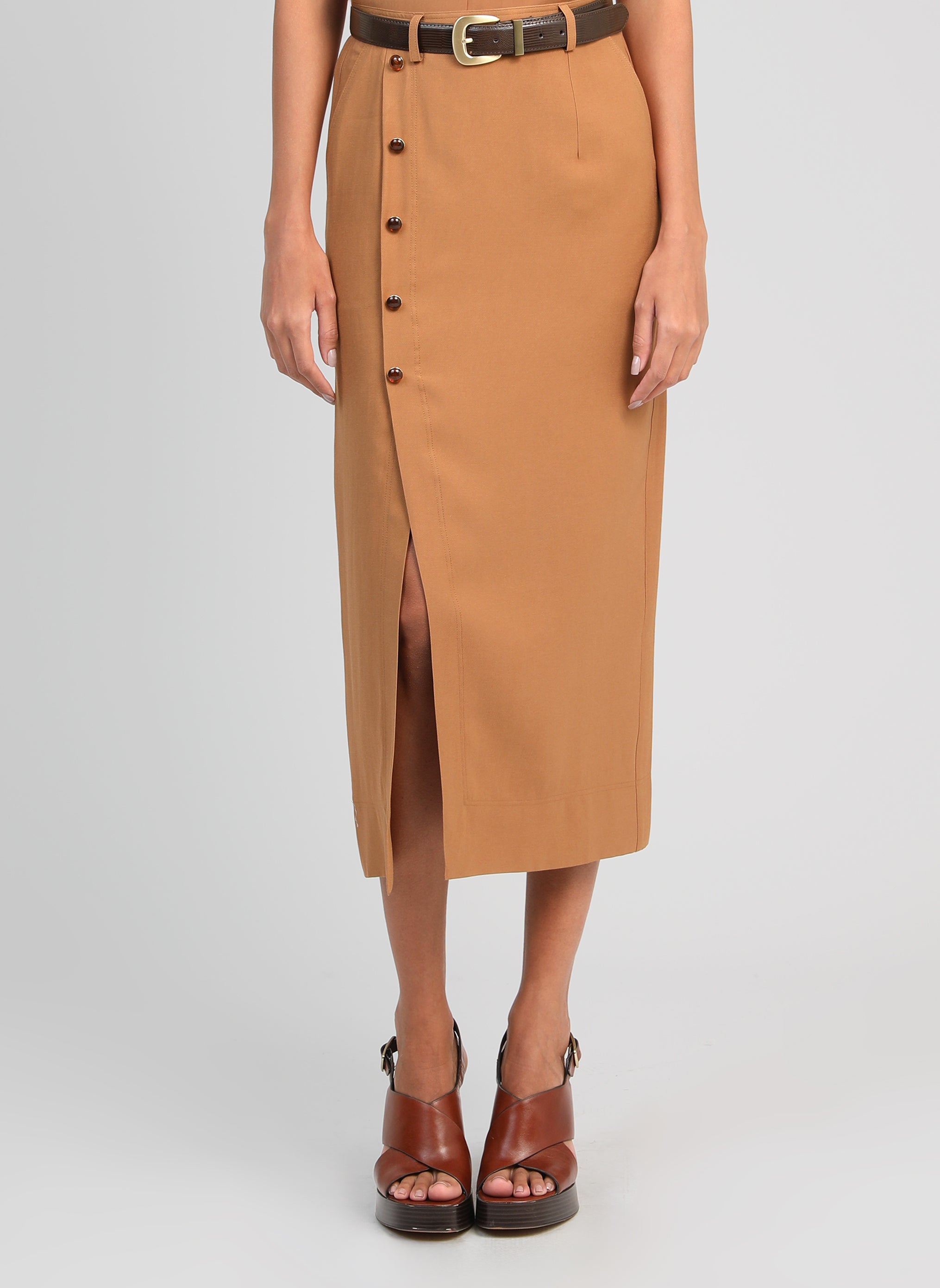 JUPE MIDI GAELLA daim