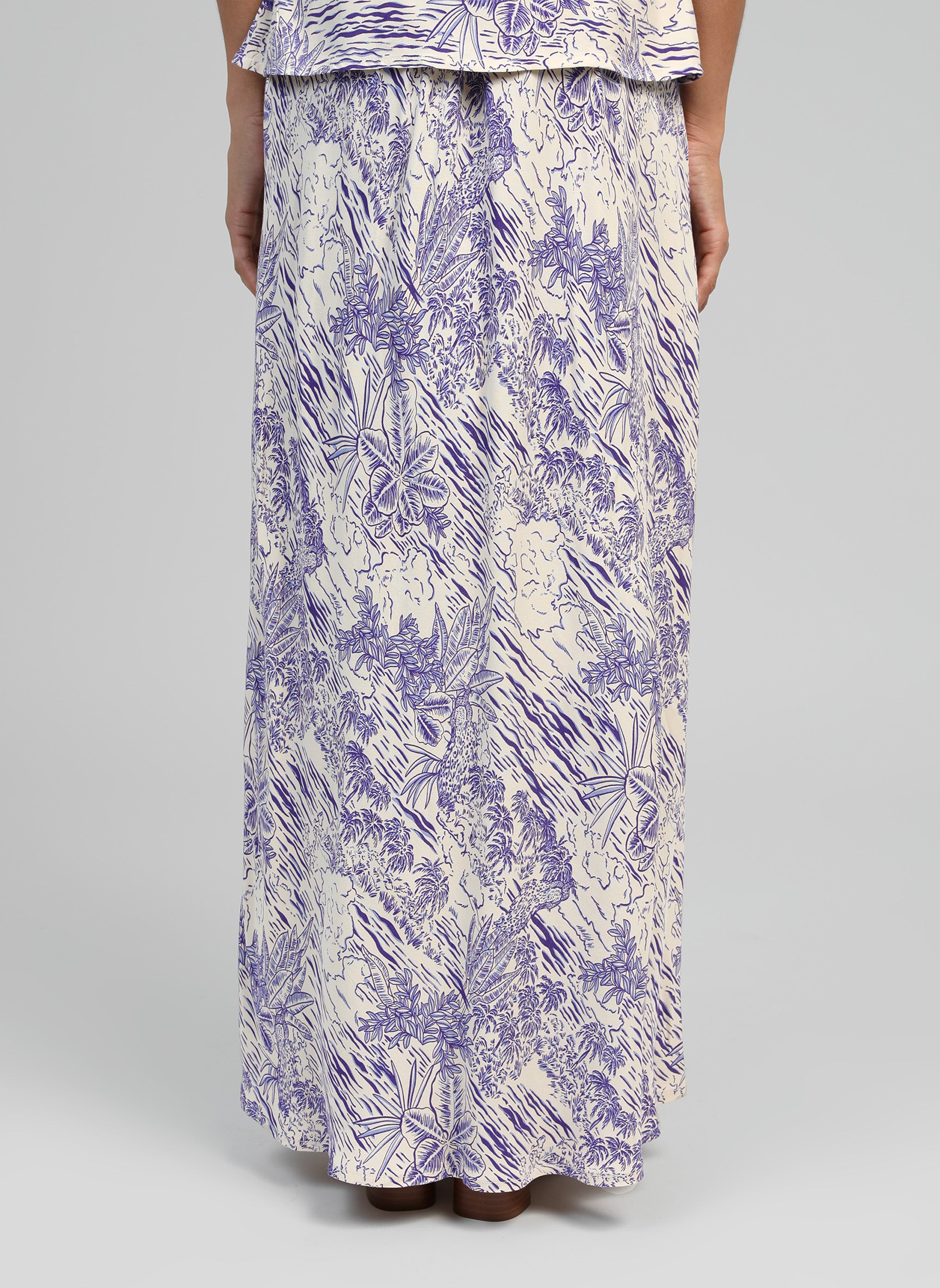 GALVIMA LONG SKIRT sajo blue