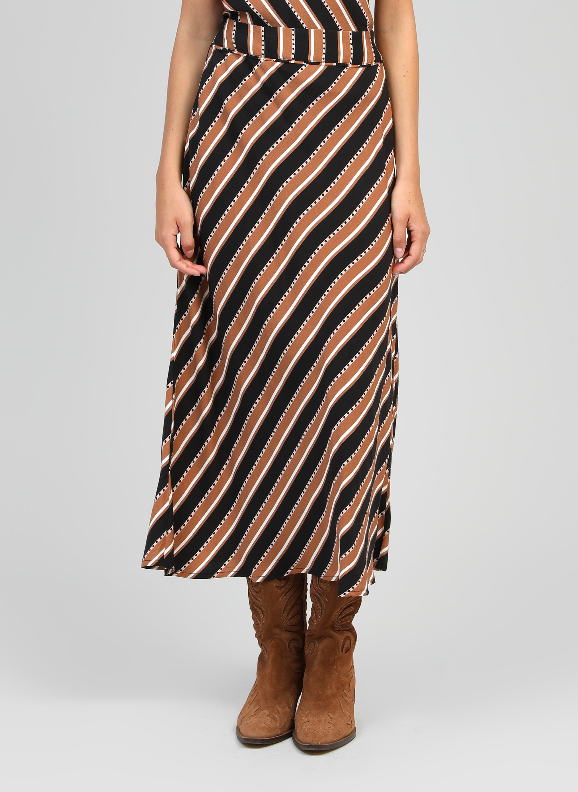 JUPE MIDI GANIA velia camel