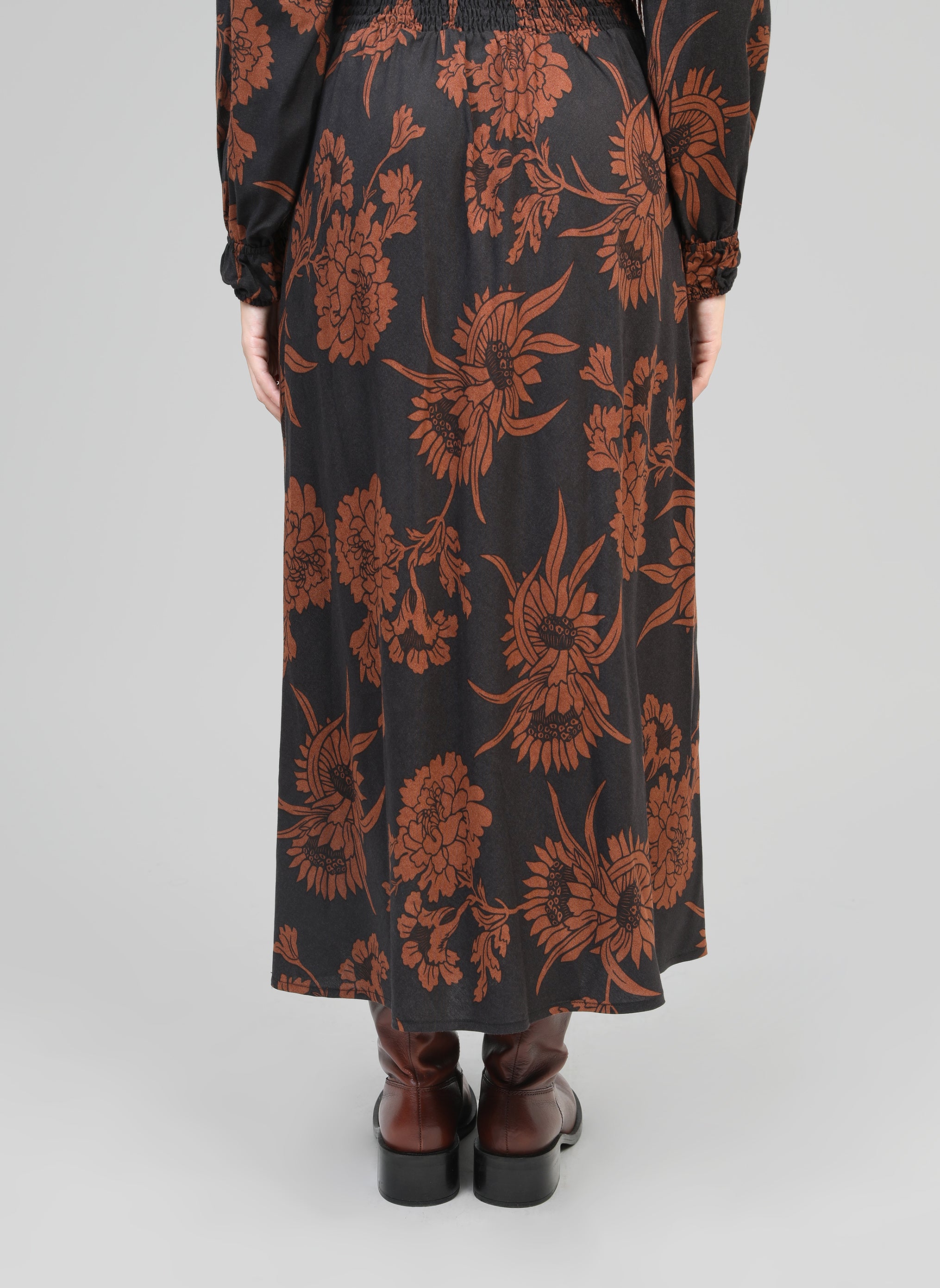 JUPE MIDI GANIA floflo caramel