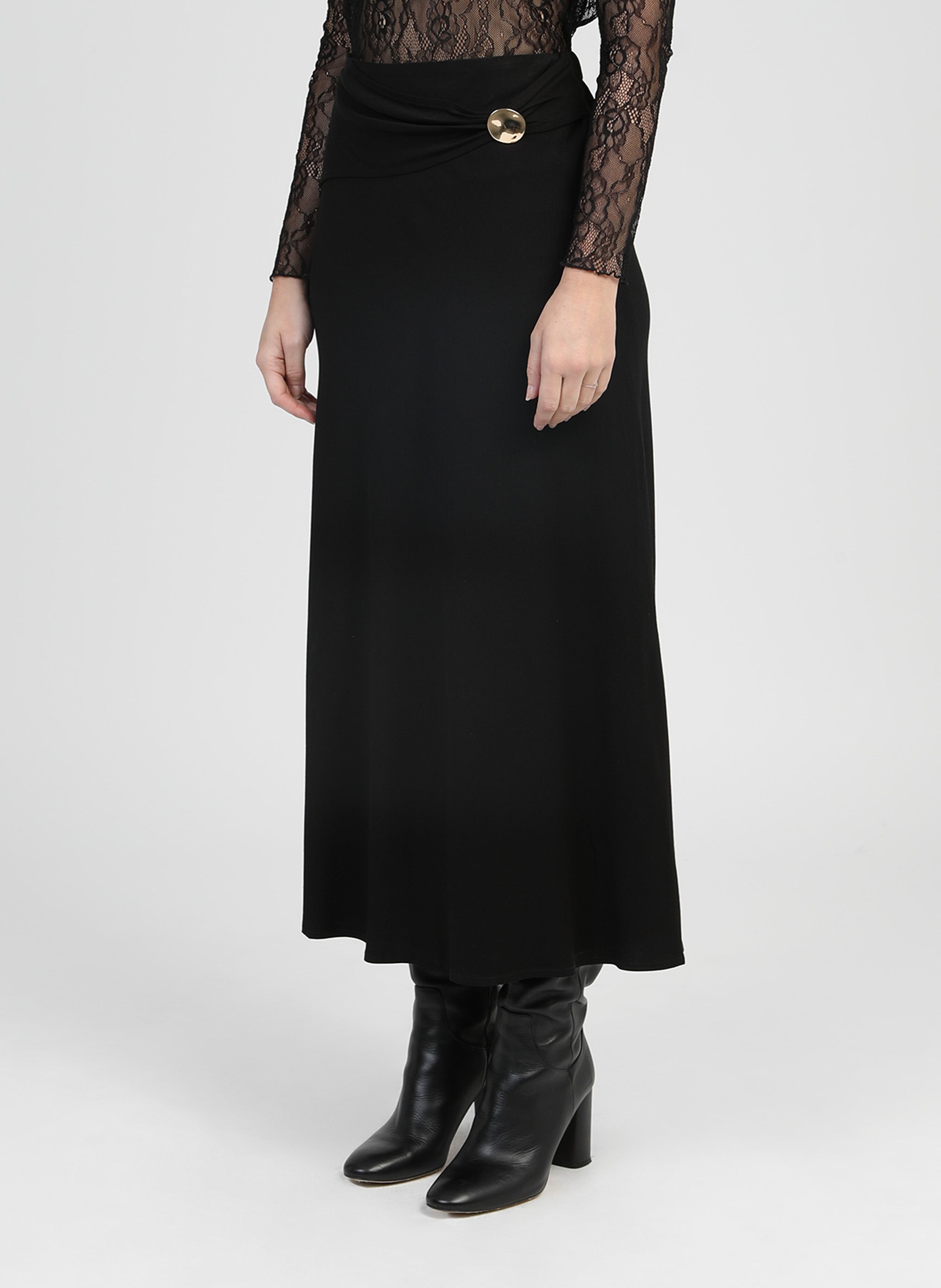 JUPE LONGUE GINELA noir