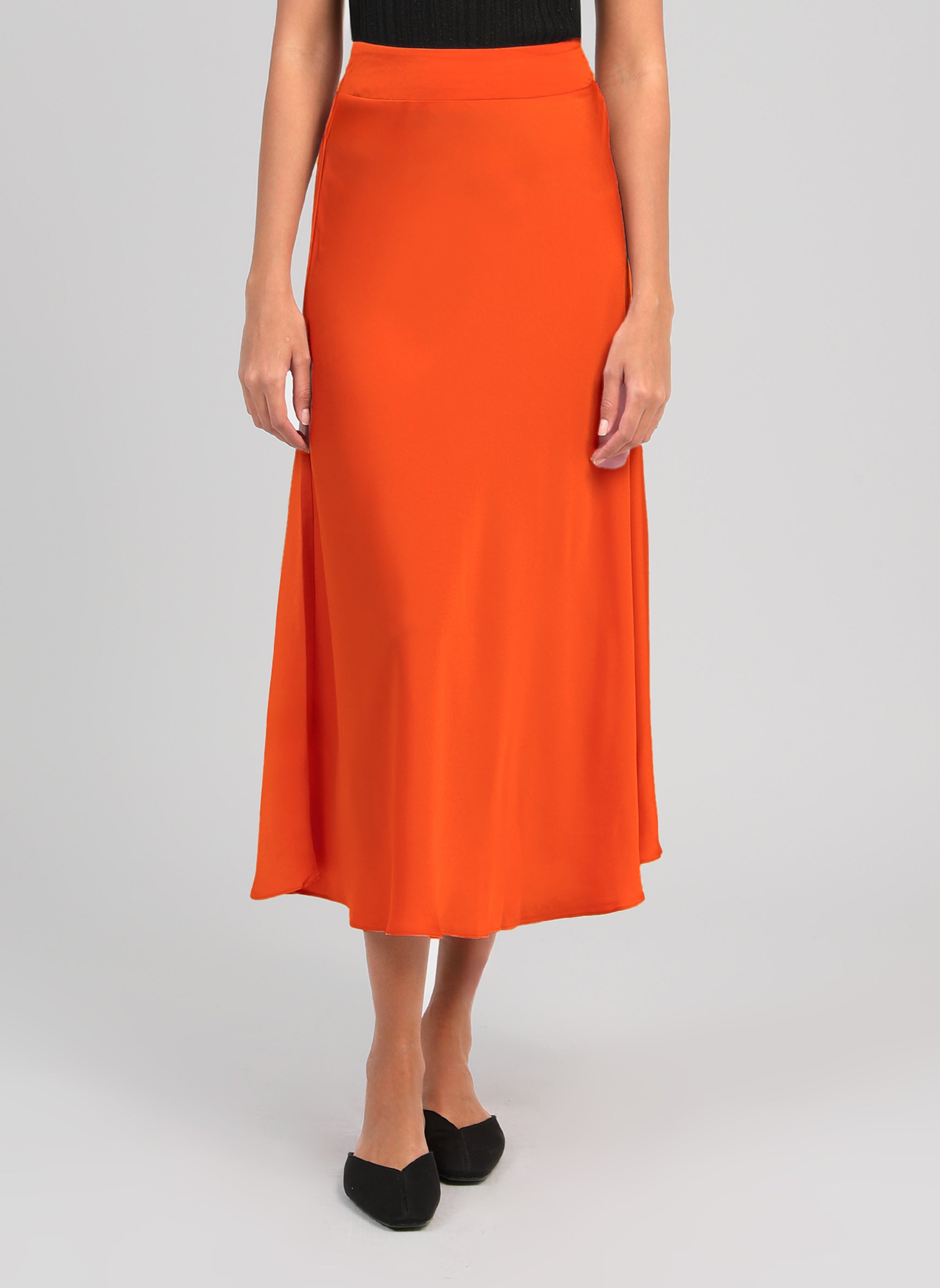 JAKIA Long Skirt, Orange