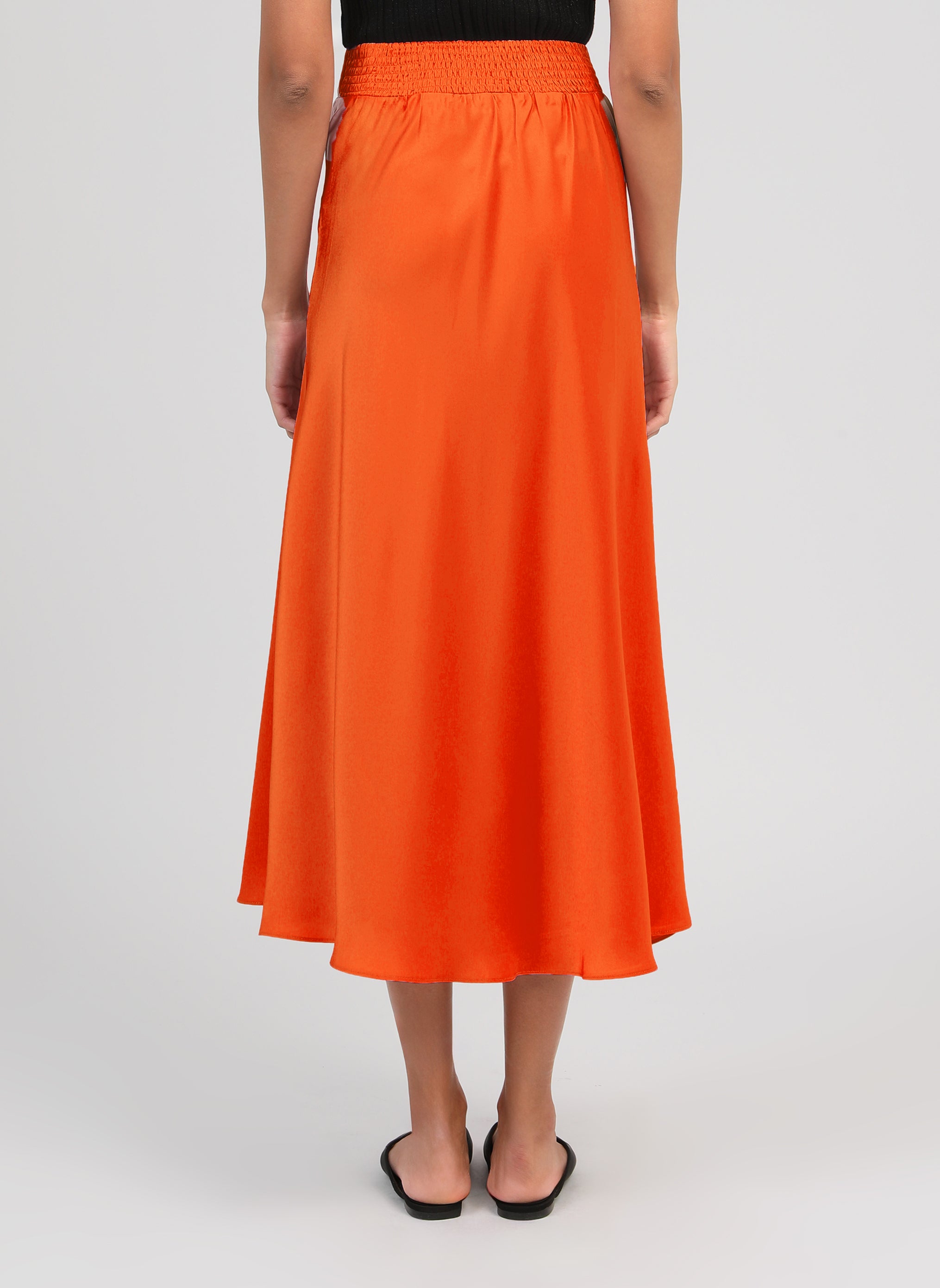 JAKIA Long Skirt, Orange