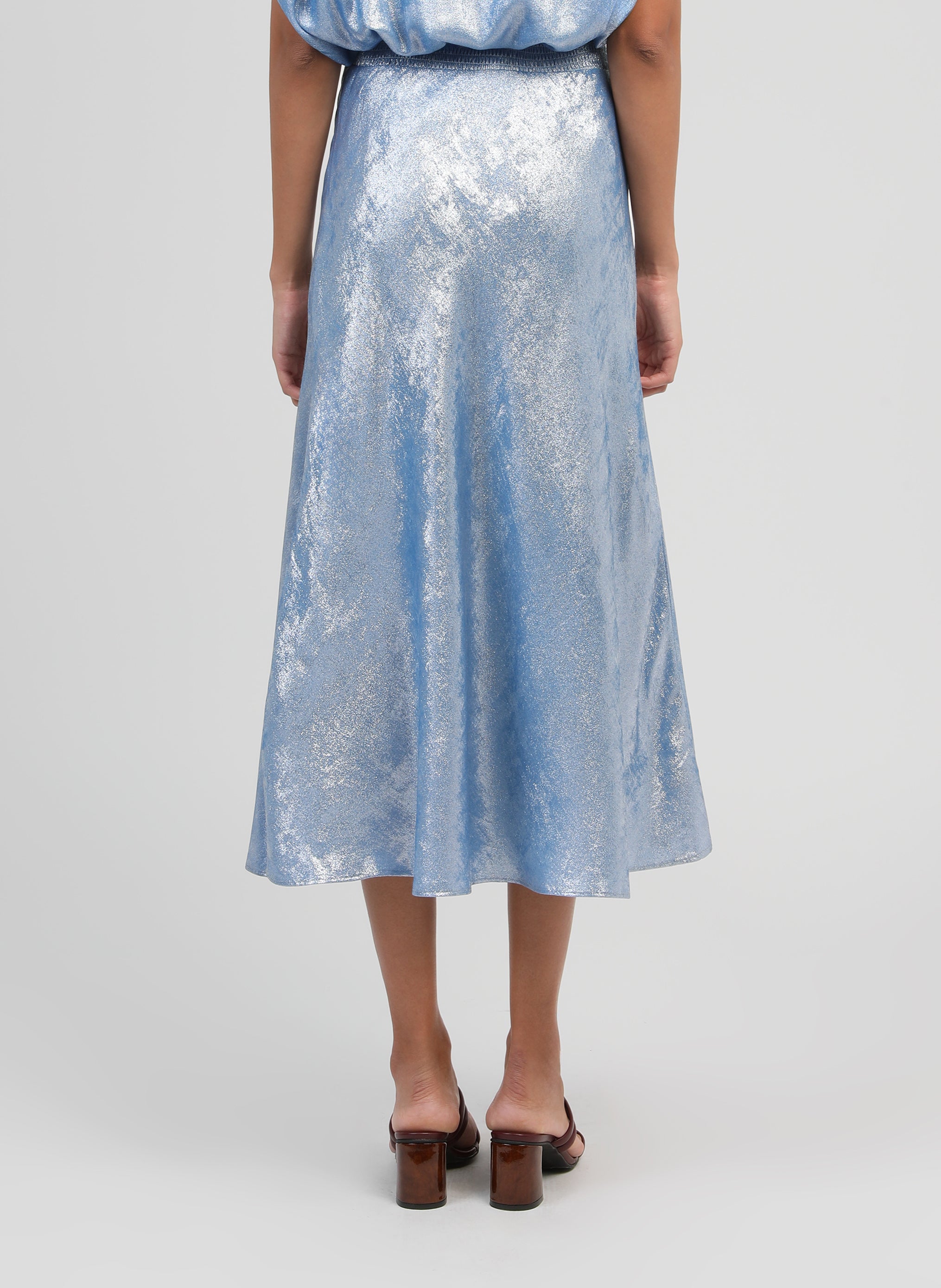 JUPE LONGUE JANYMALA indigo