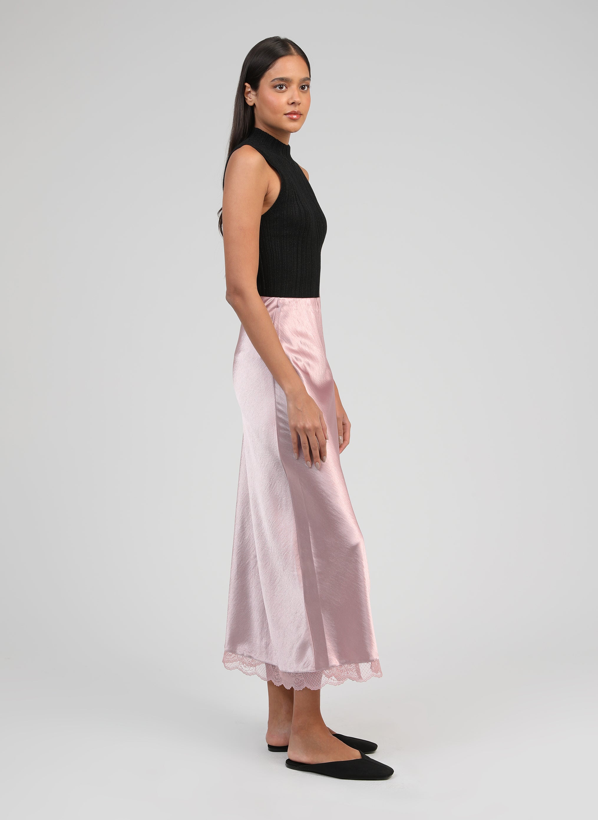 JUPE LONGUE JULIATA rose