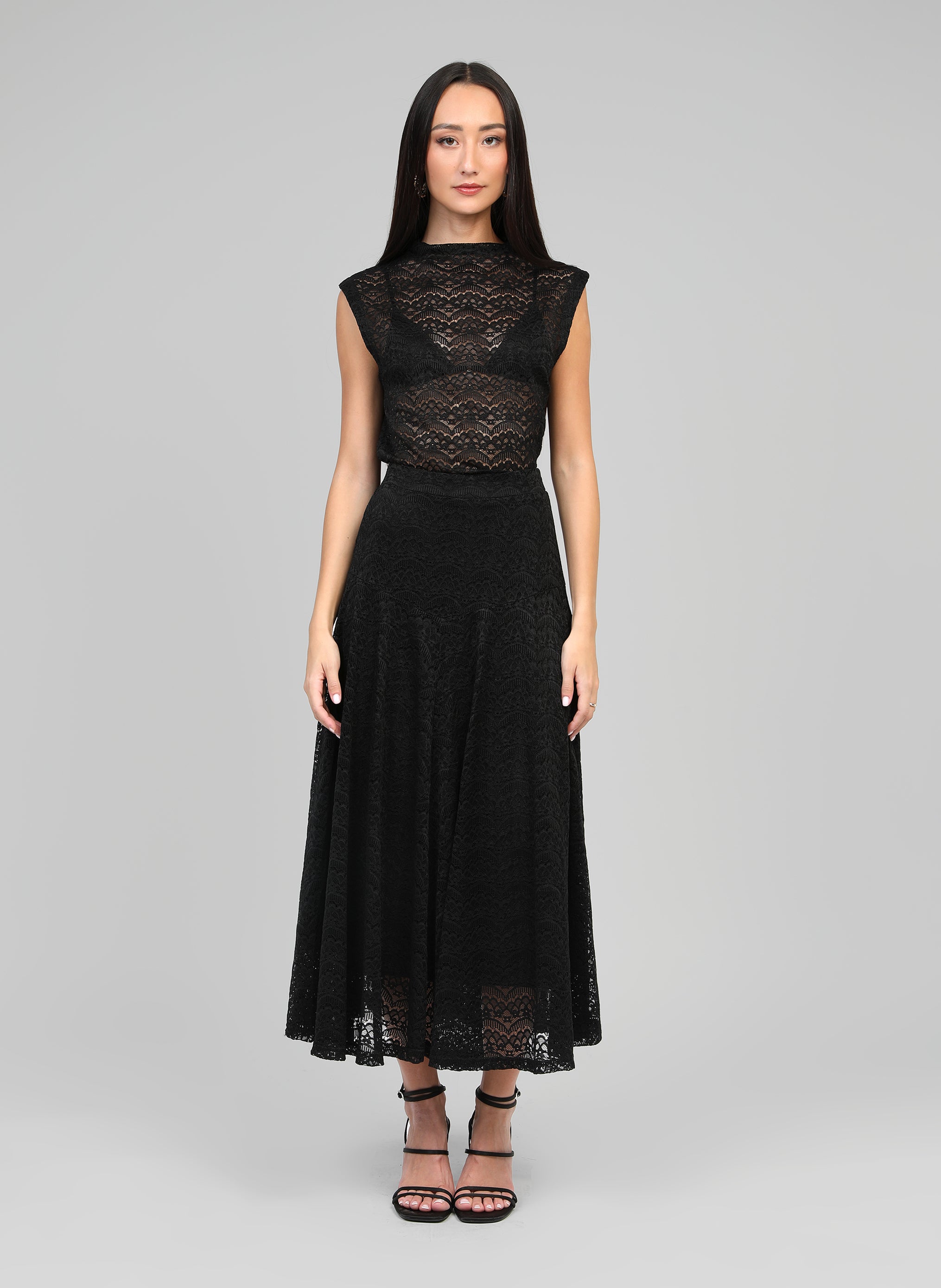 JUNILA MIDI SKIRT negro