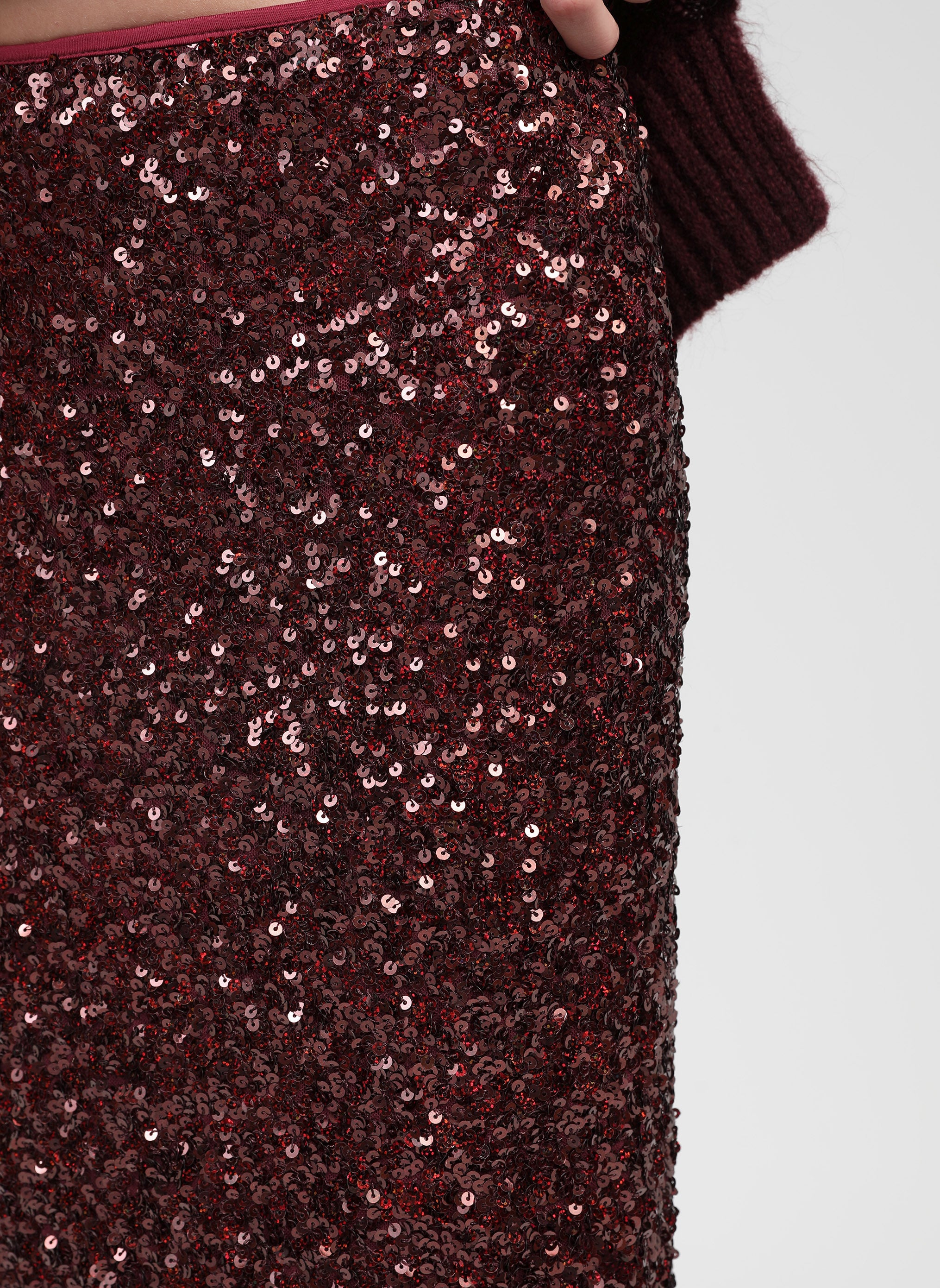 JURLY wine midi skirt