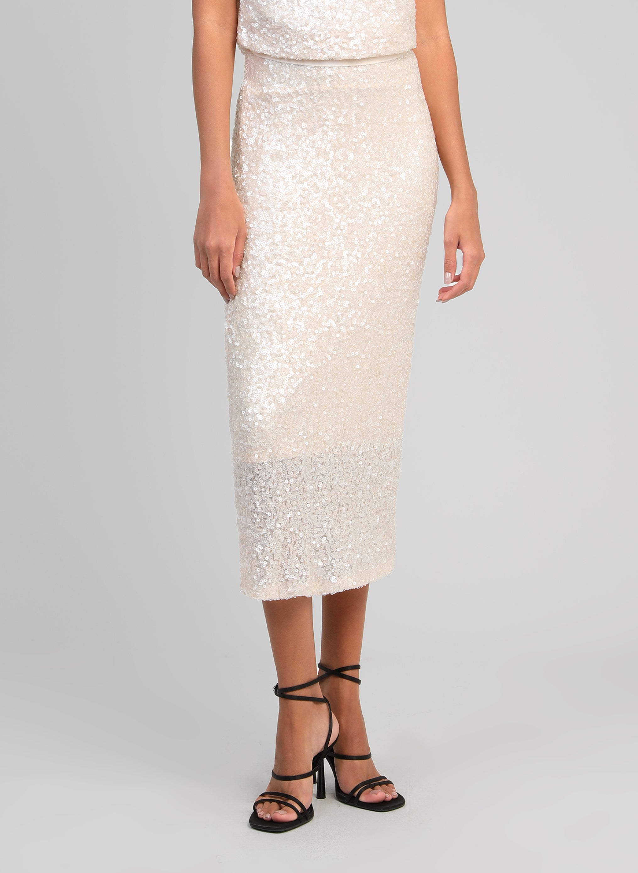 JUPE MIDI JURYFALA ecru