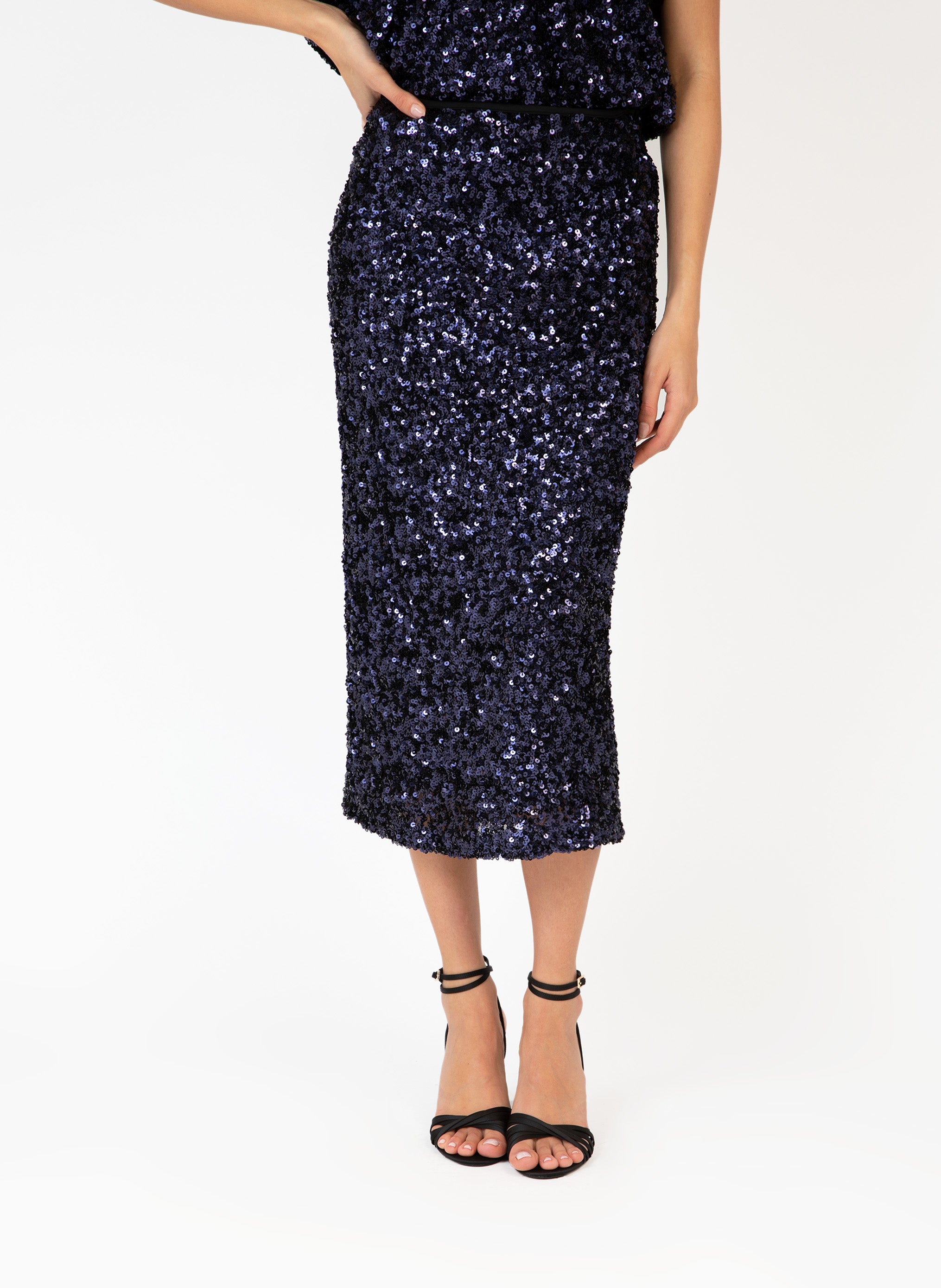 JUPE MIDI JURYFALA marine