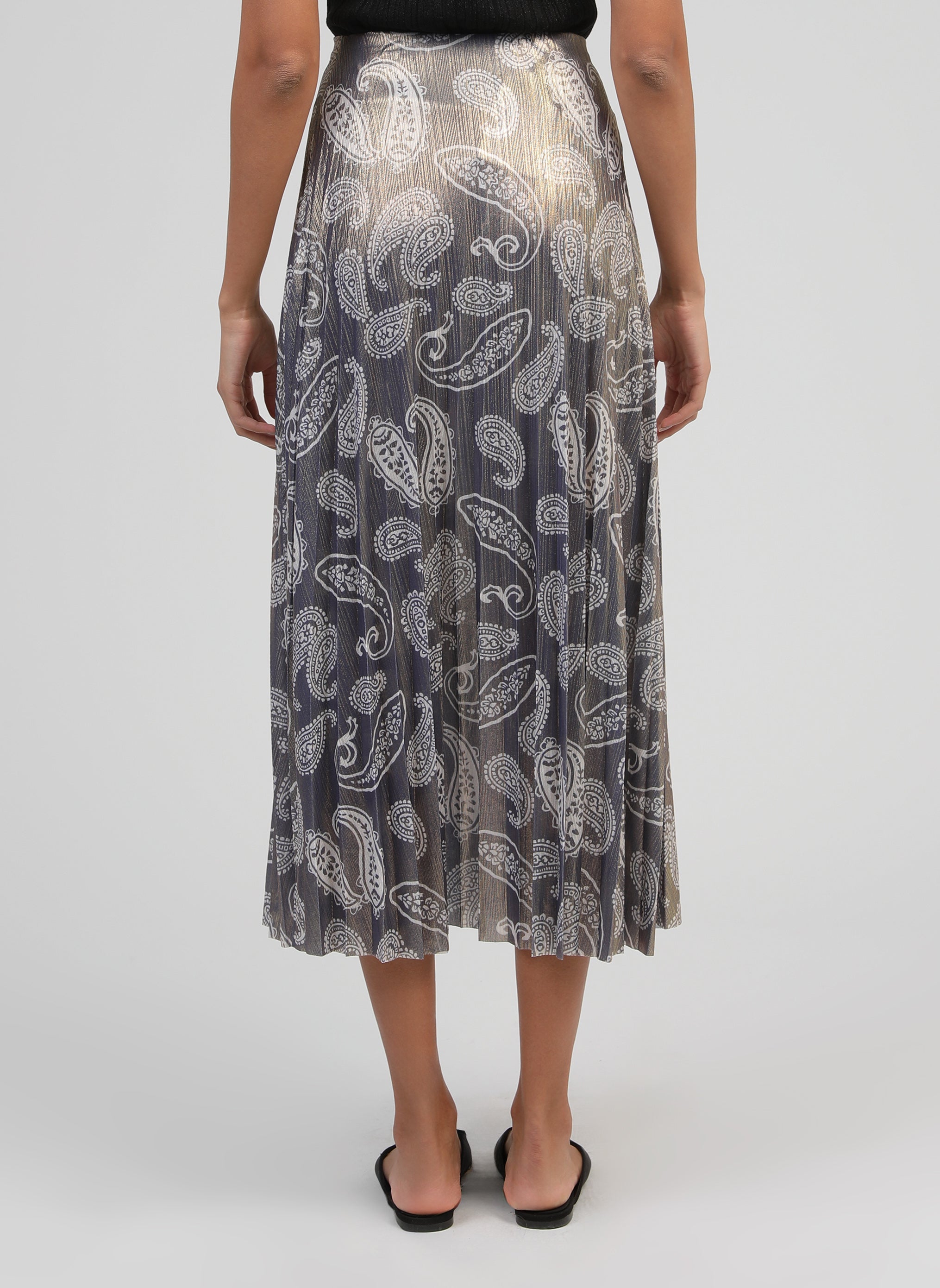 JUPE LONGUE JUSTALINA gold