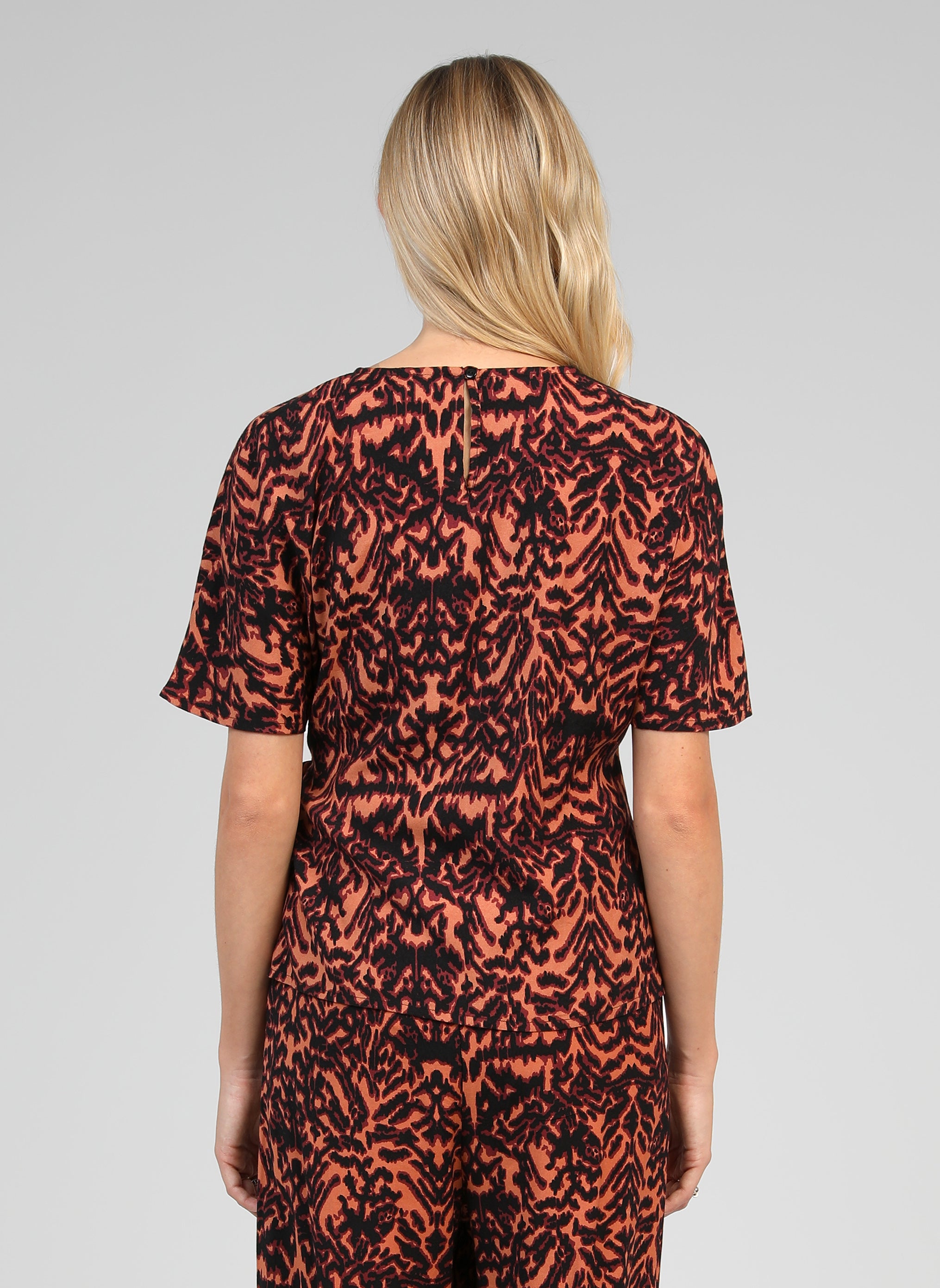 BLOUSE KEOLY graphie bordeaux