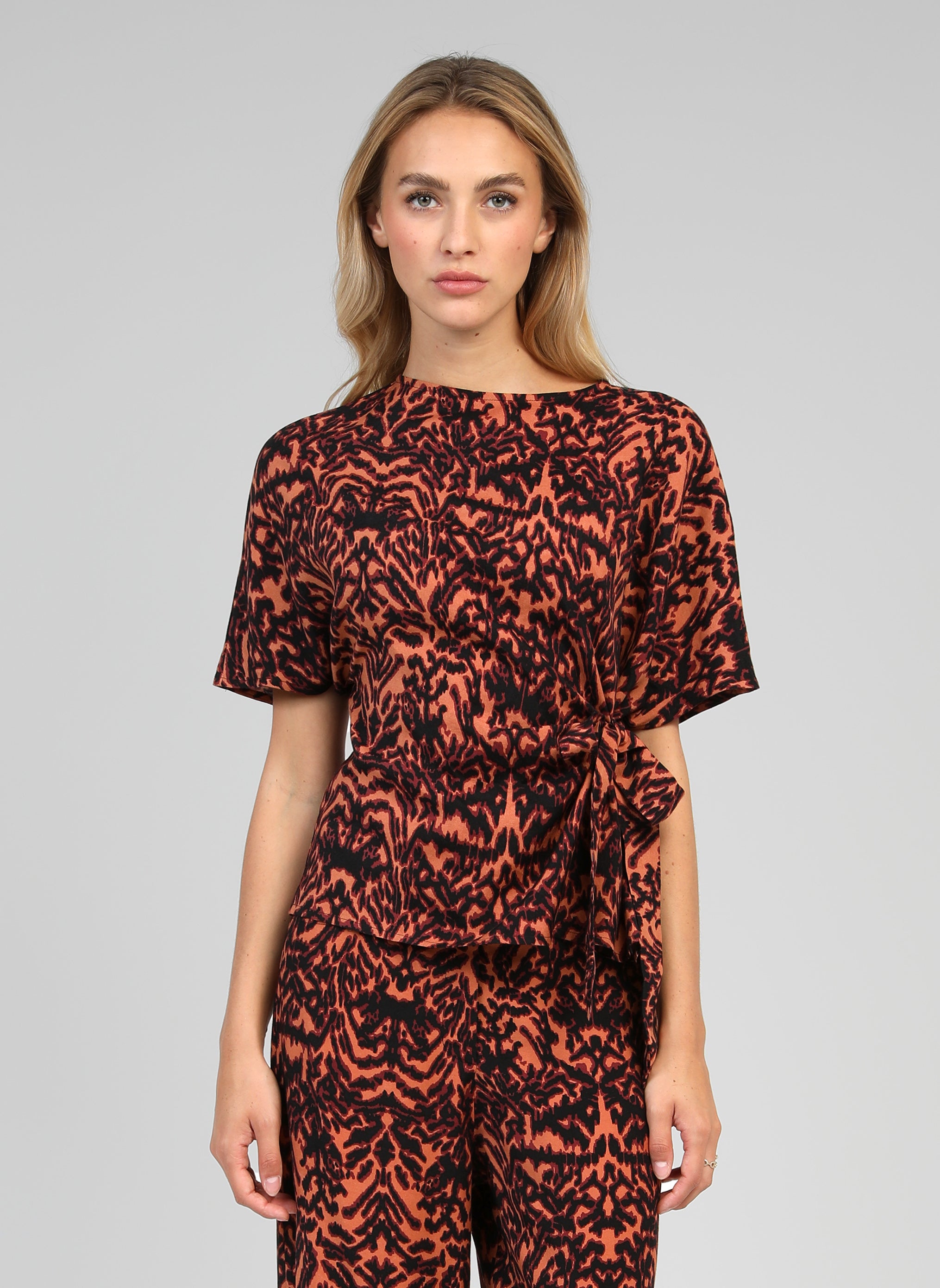 BLOUSE KEOLY graphie bordeaux