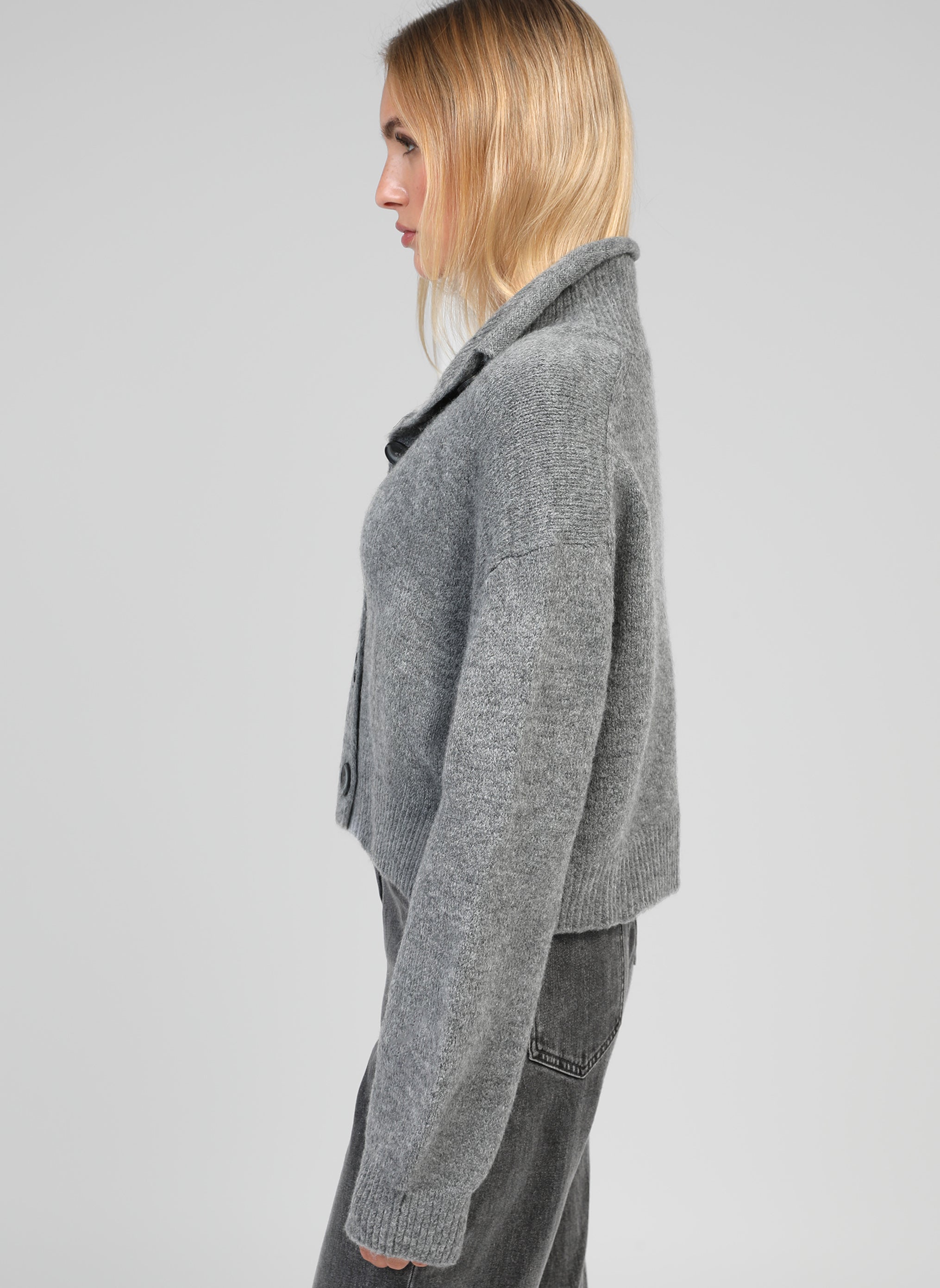 GILET LAKEYLA mottled grey