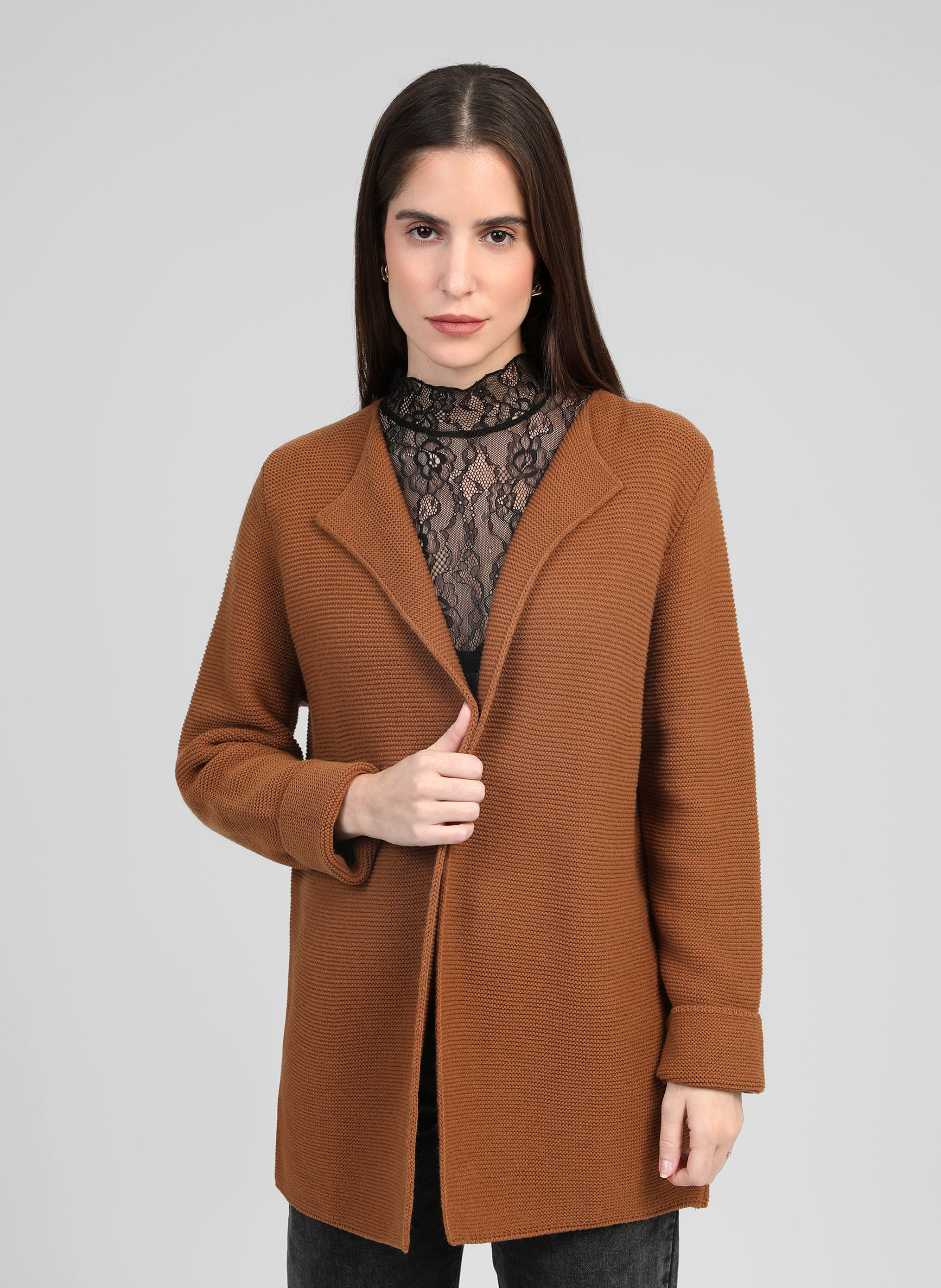 GILET LASHOPSI noisette