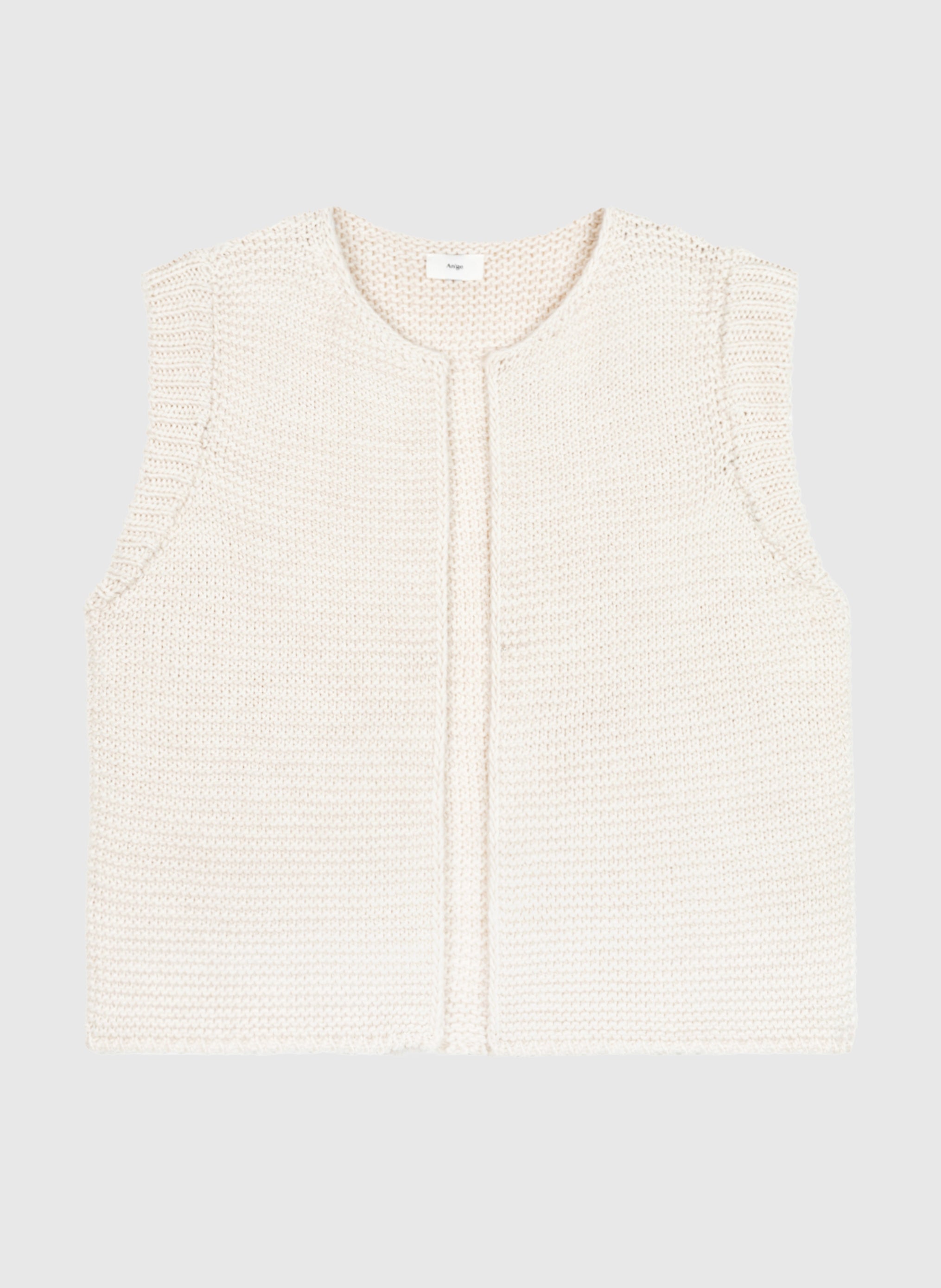 CARDIGAN SANS MANCHE LEGRINGOU vanille
