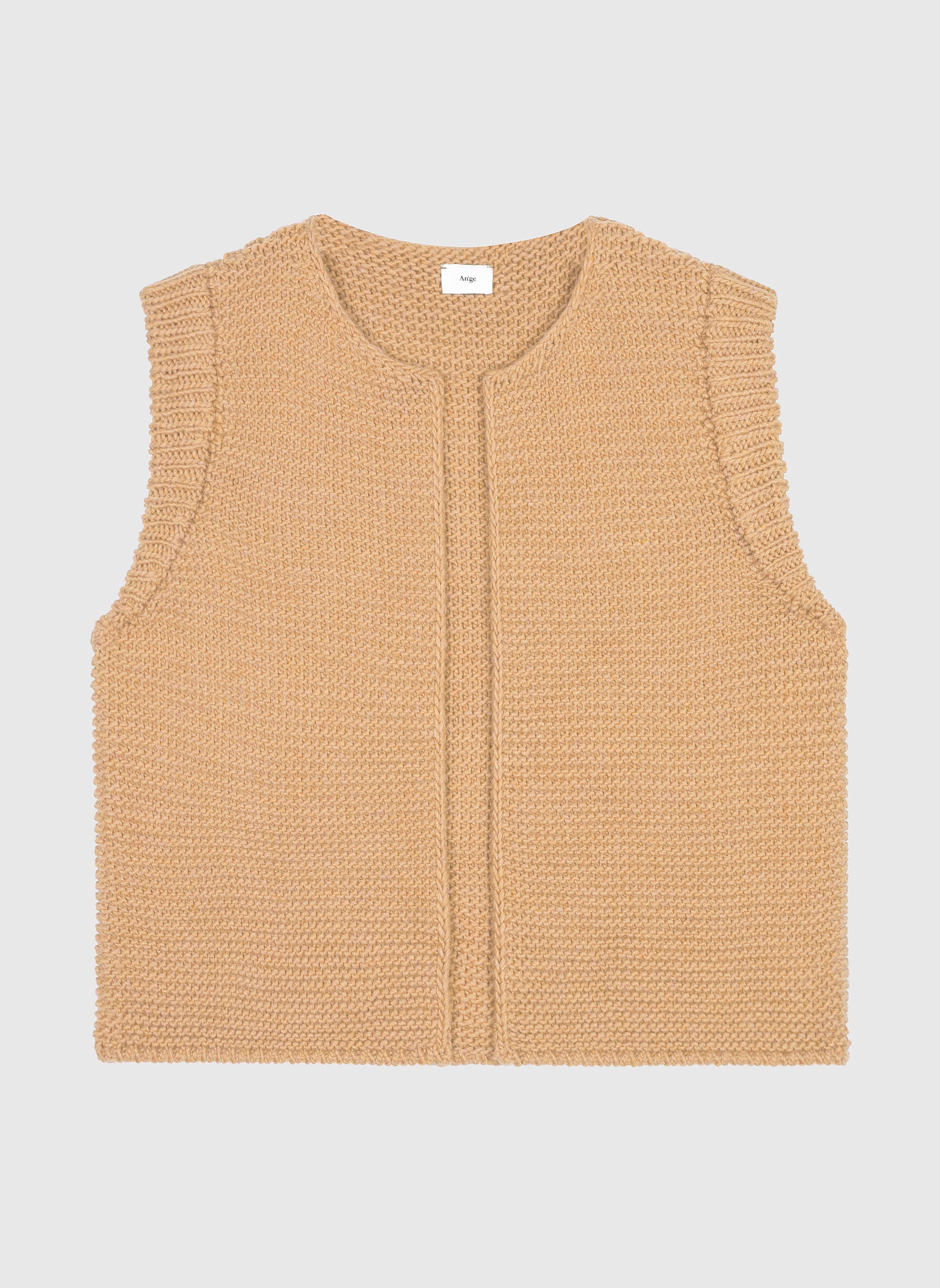 CARDIGAN SANS MANCHE LEGRINGOU beige