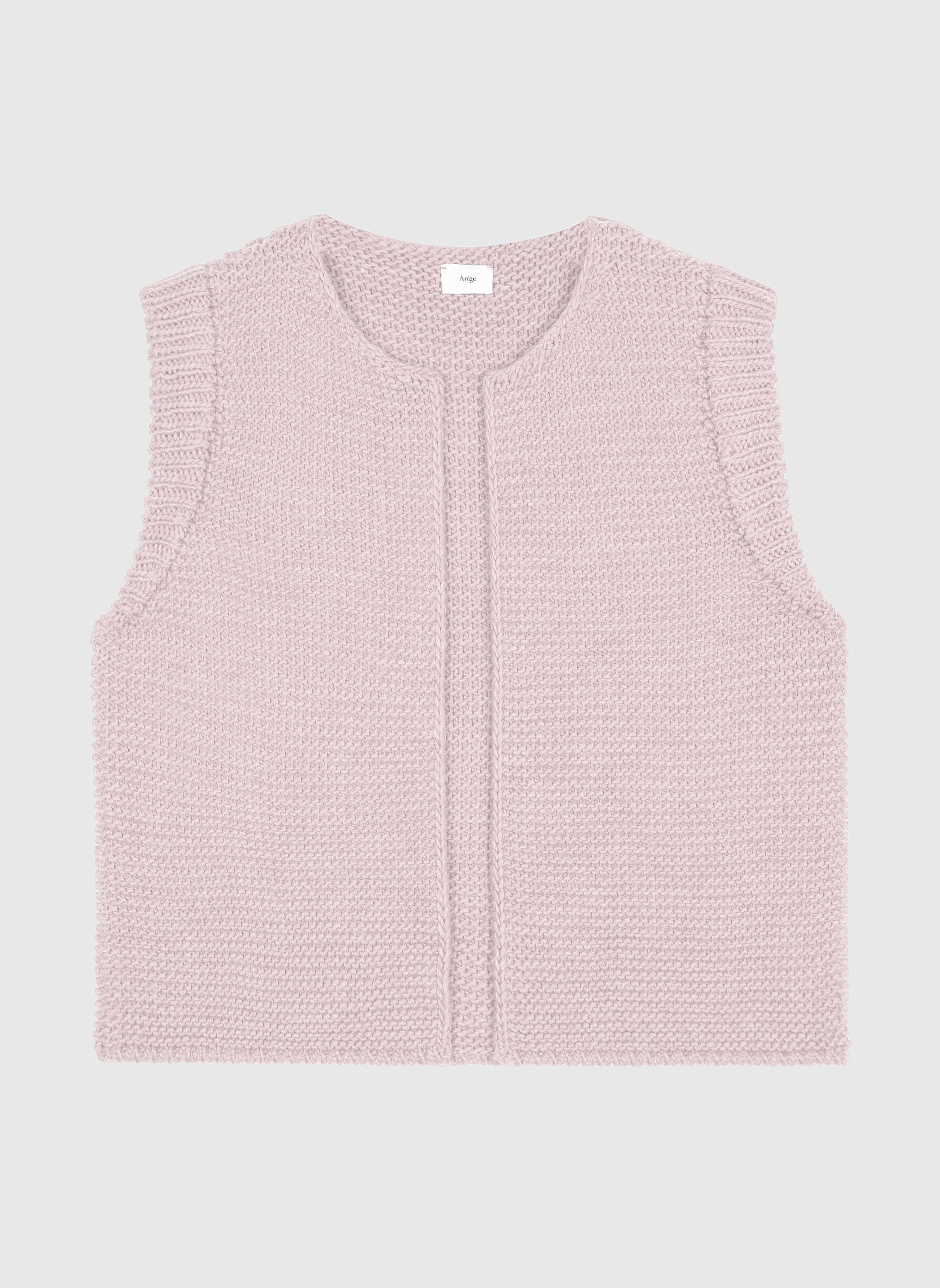 CARDIGAN SANS MANCHE LEGRINGOU poudre