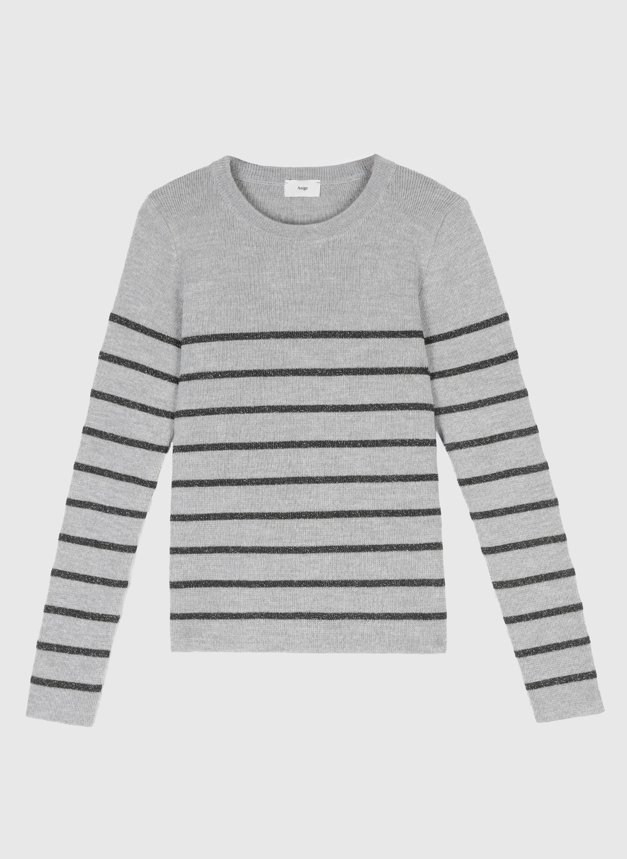 PULL LELUXIE gris clair