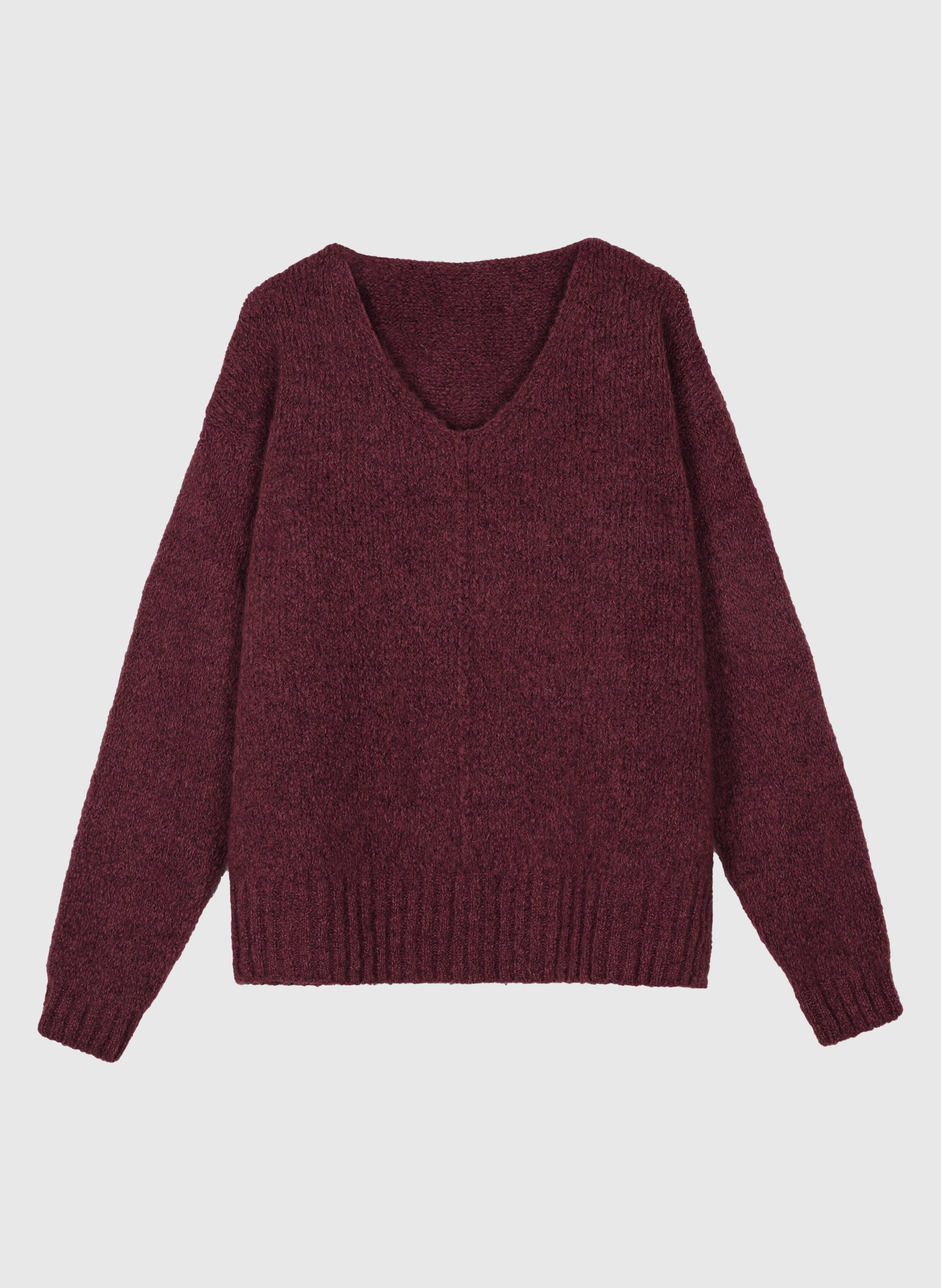PULL LENOLI bordeaux
