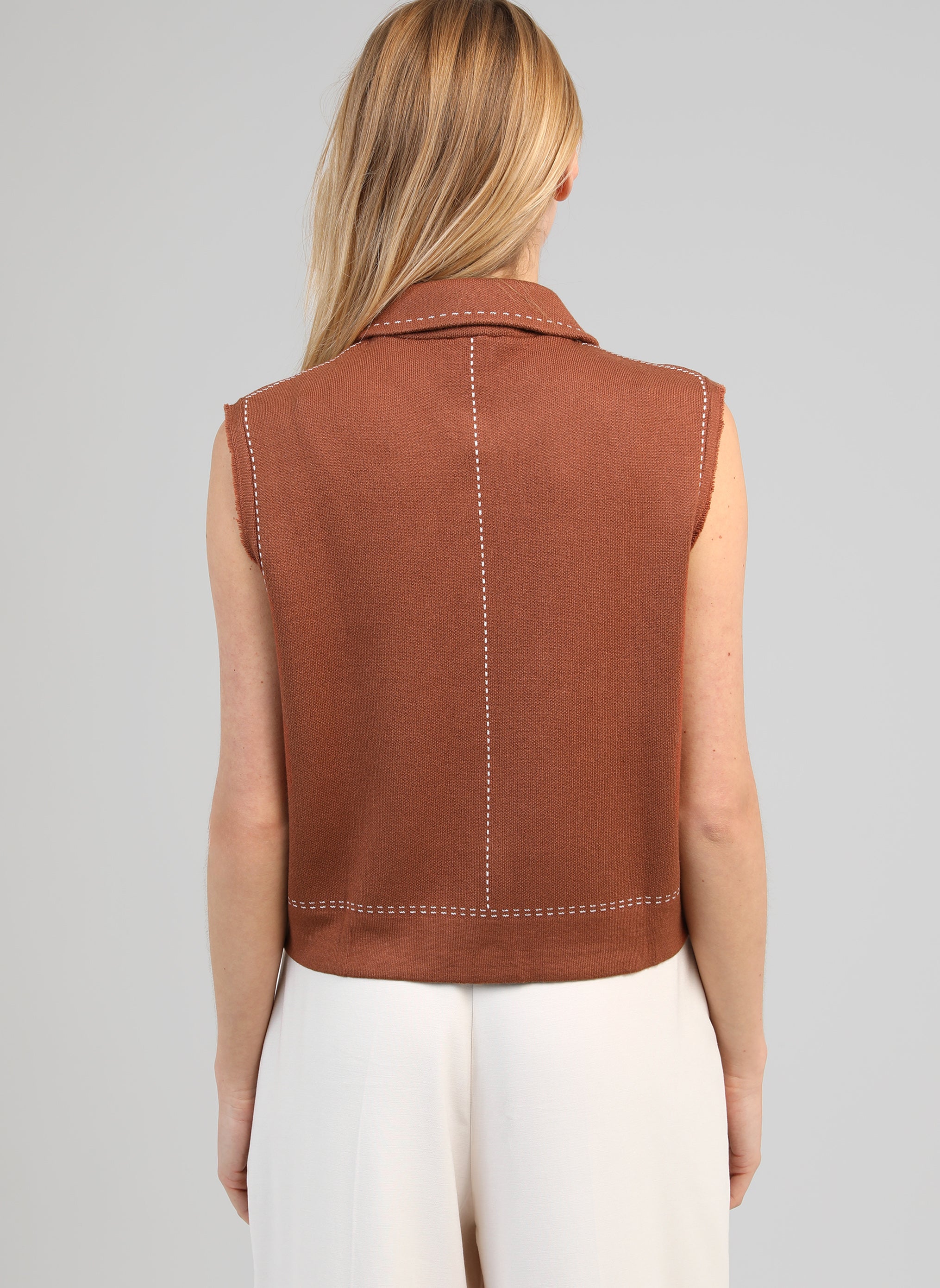 GILET LEWOODY marron