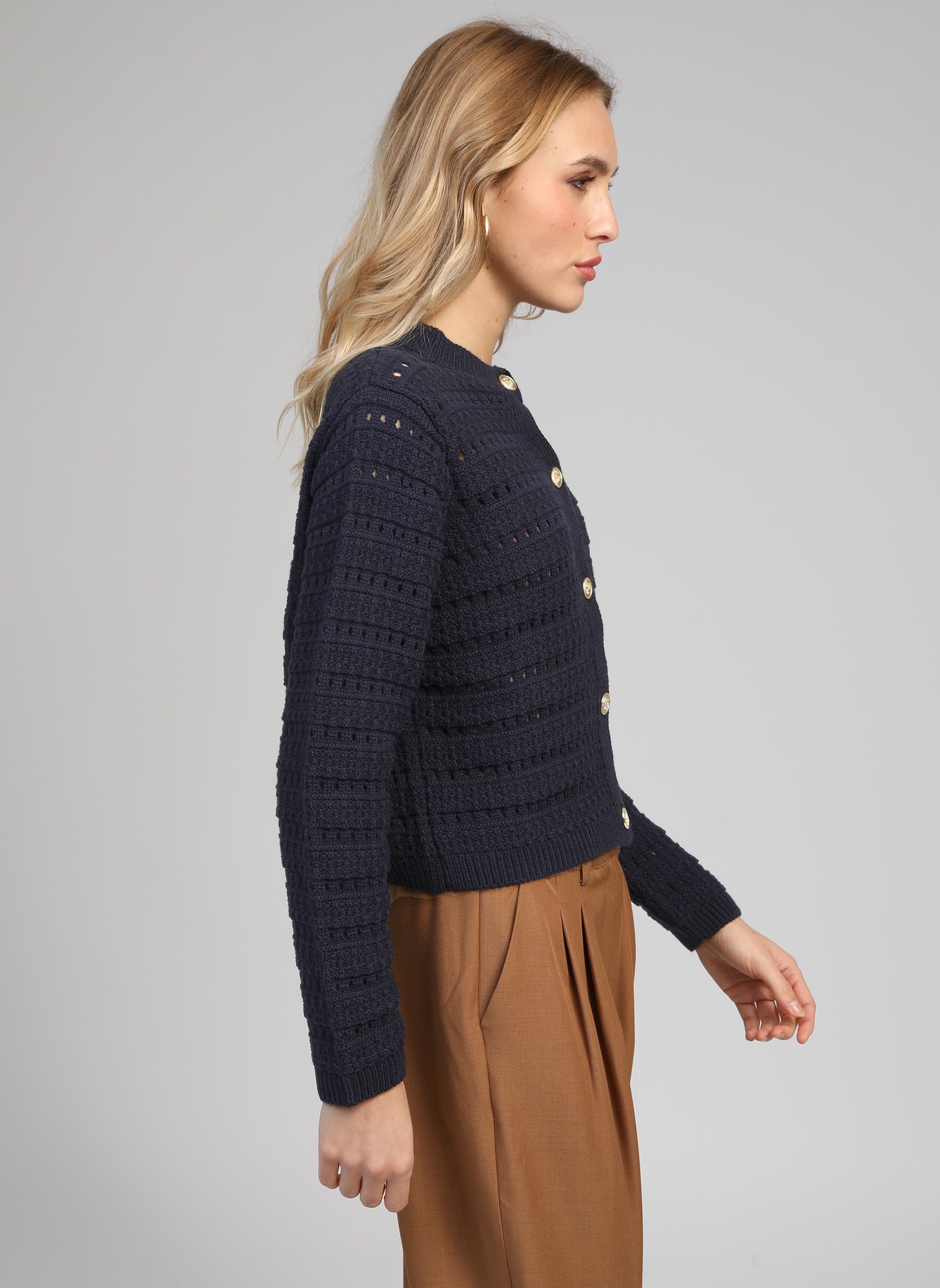 GILET LONORINE marine