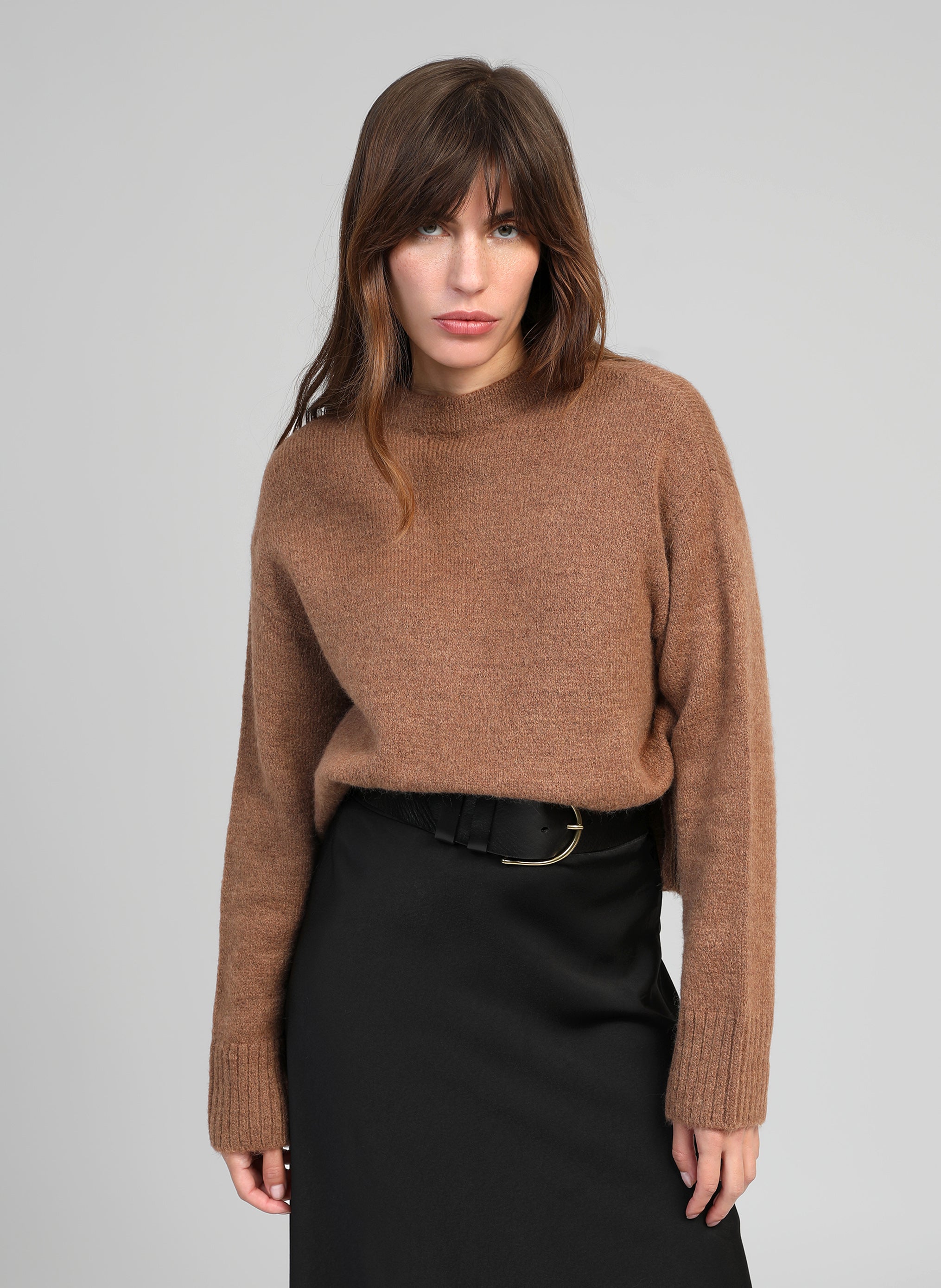 PULL LORANA marron glace
