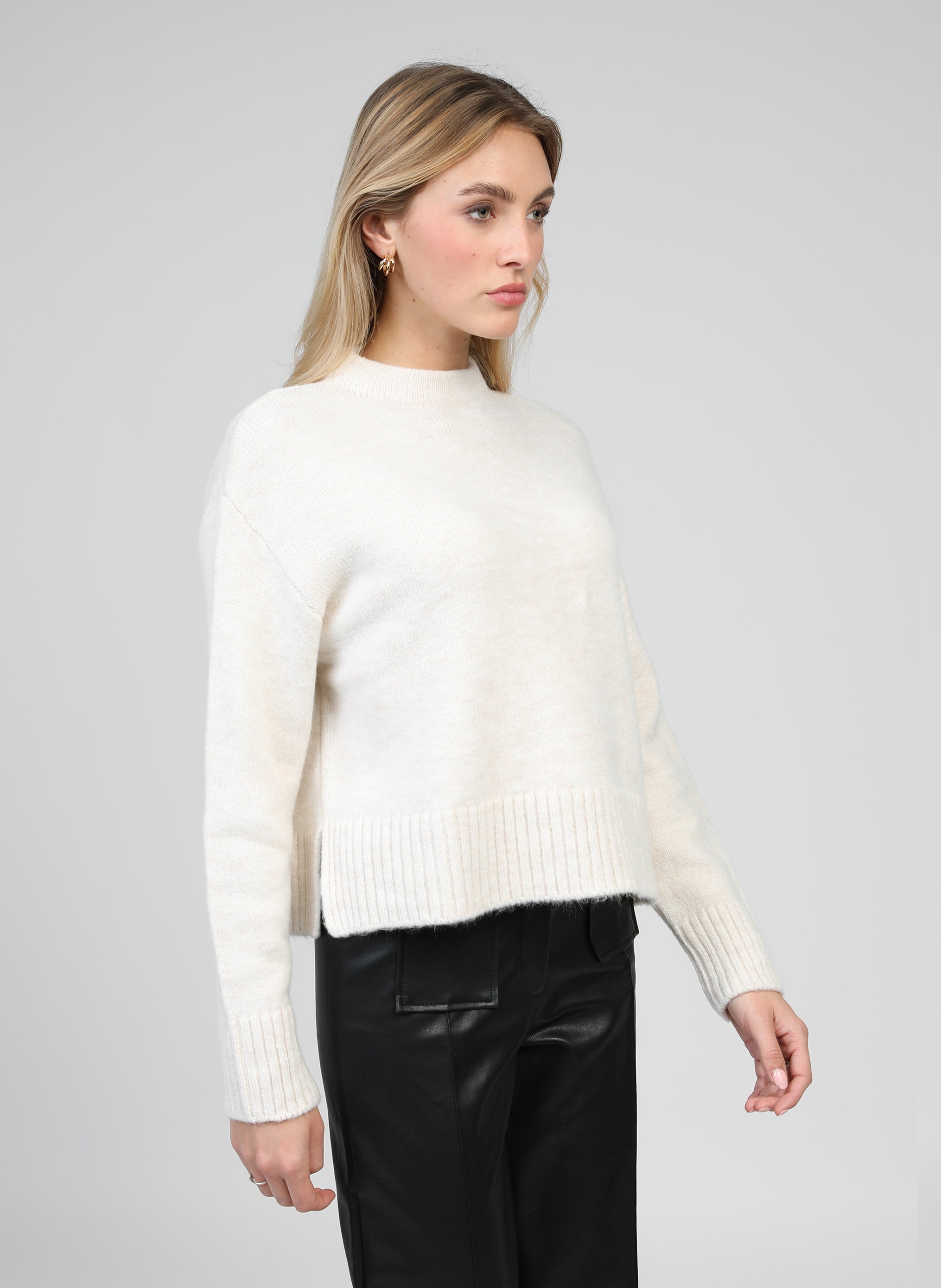 PULL LORANA F ecru