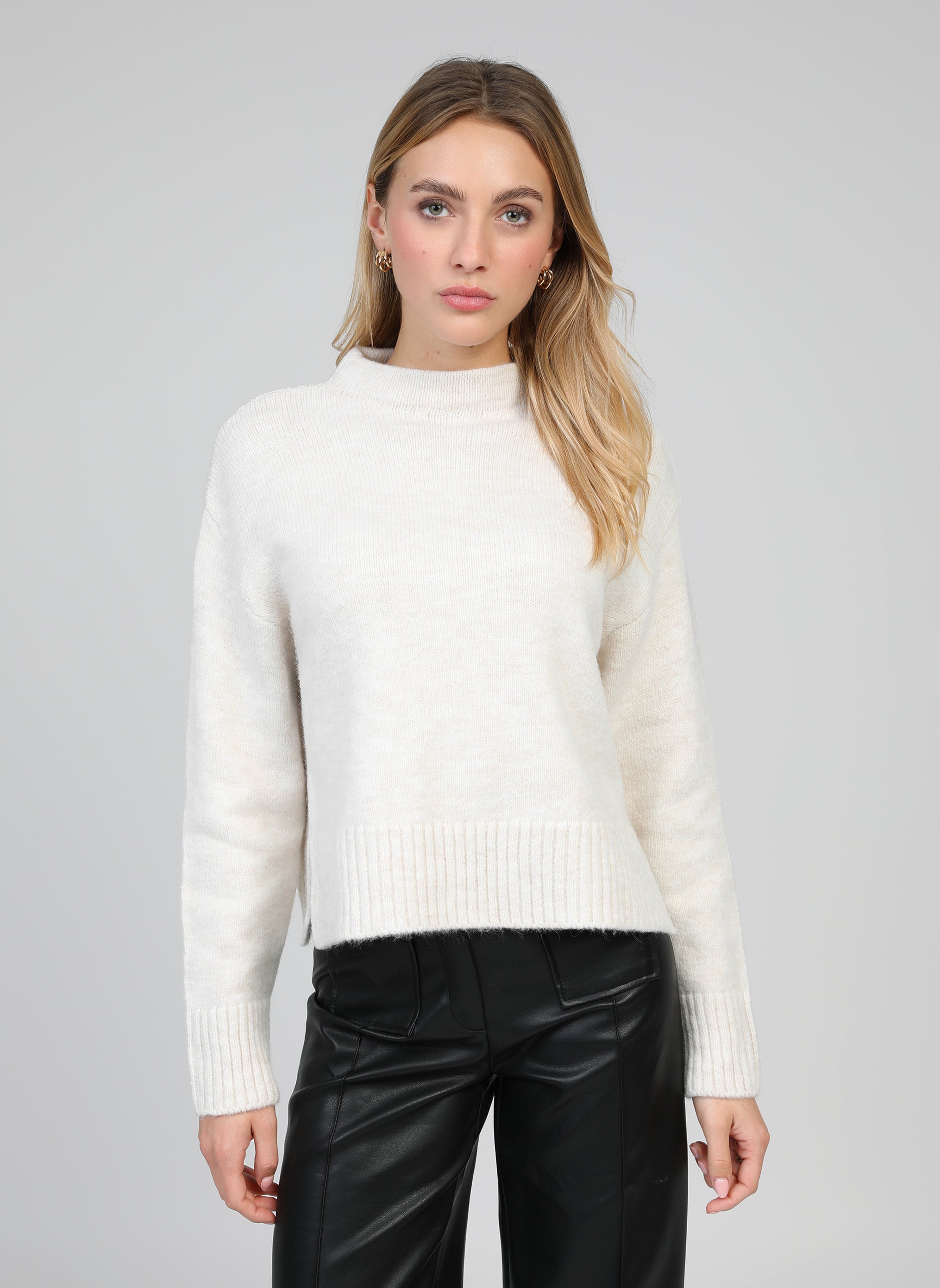 PULL LORANA F ecru